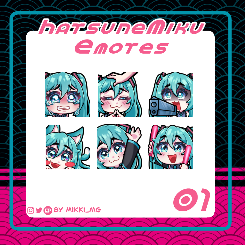 Hatsune miku emotes shop item