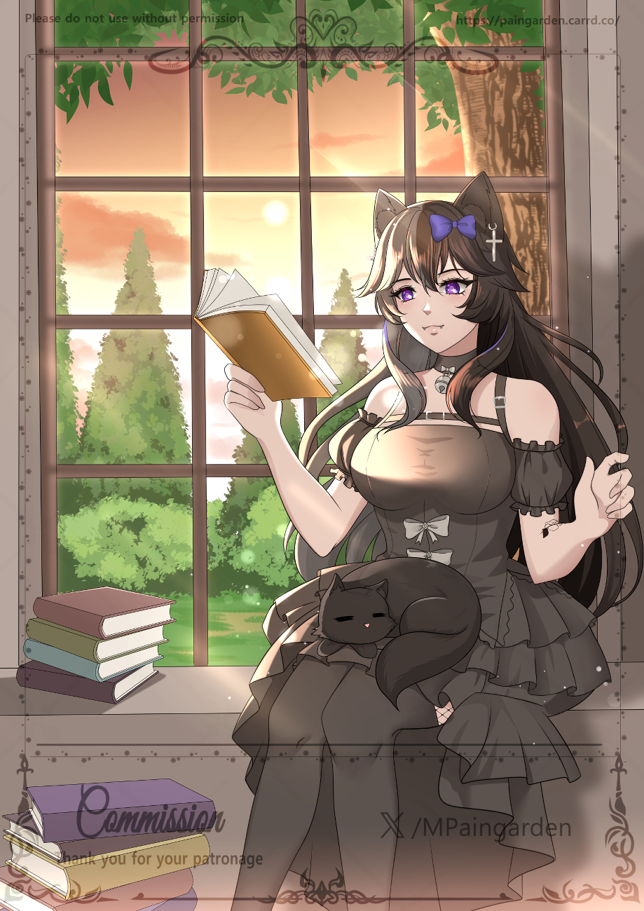 Vtuber comms Thandiel portfolio artwork