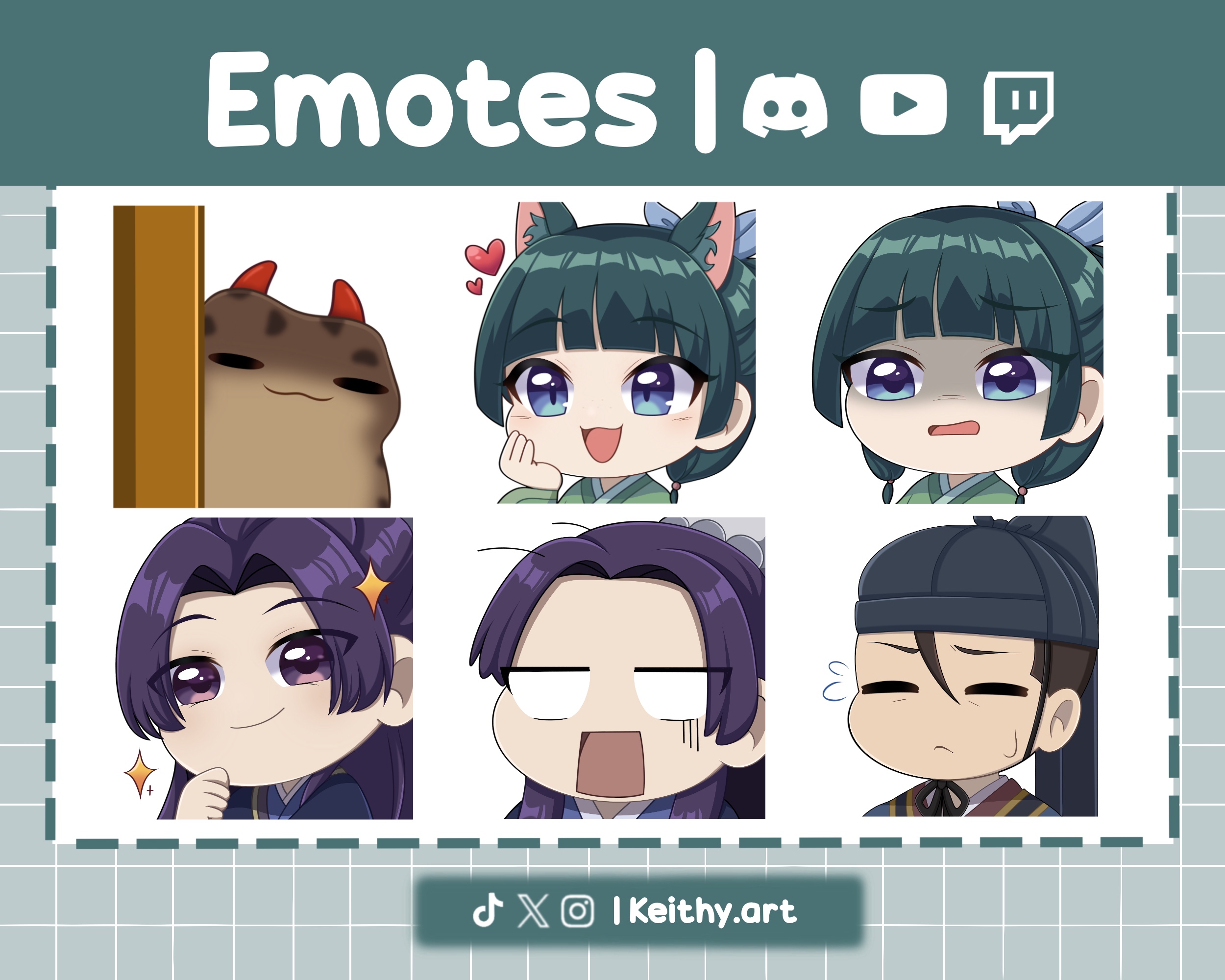 ✨💚 The Apothecary's Diaries [Emote Pack 6] 💚✨ shop item