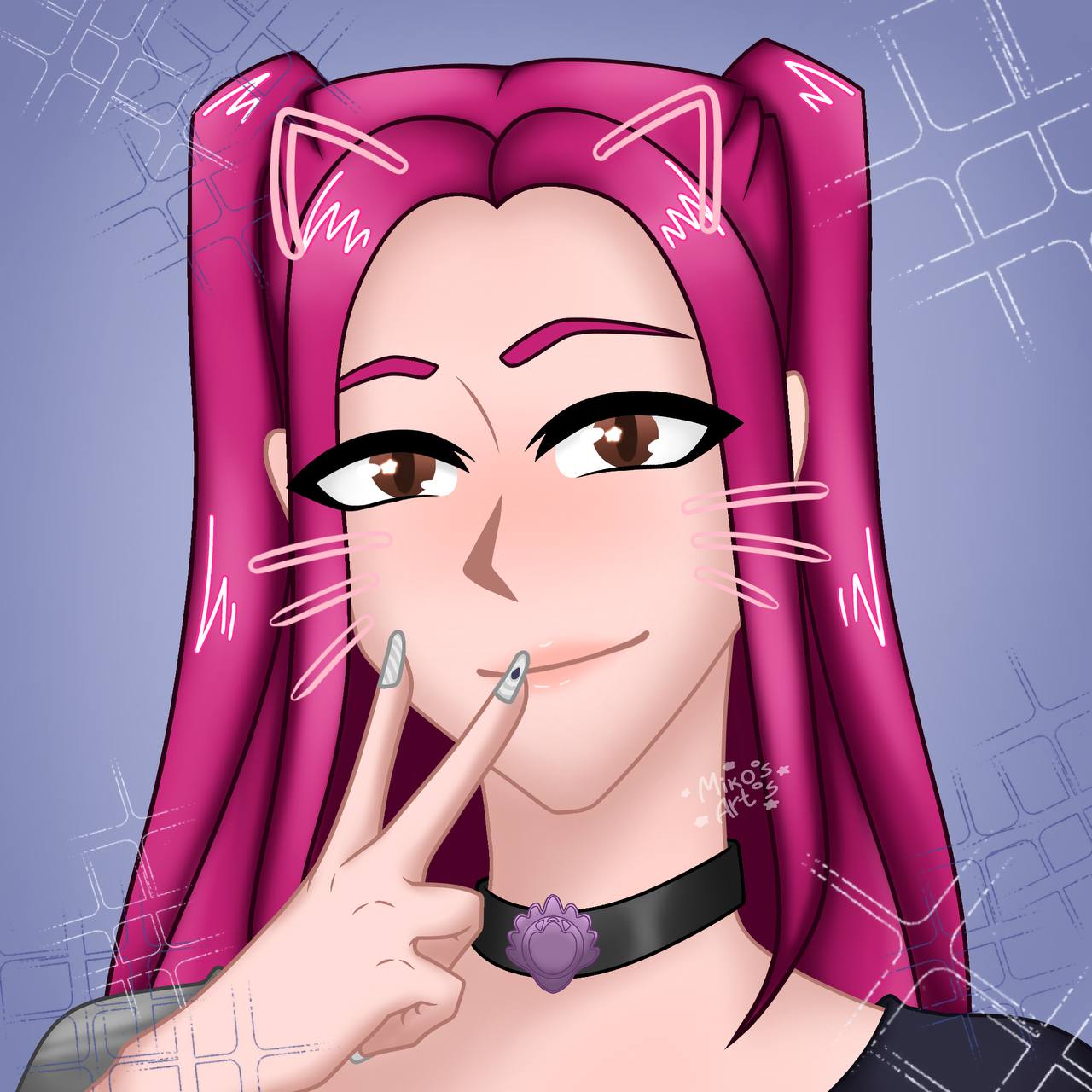 K-Pop Demon Hunters Mira portfolio artwork