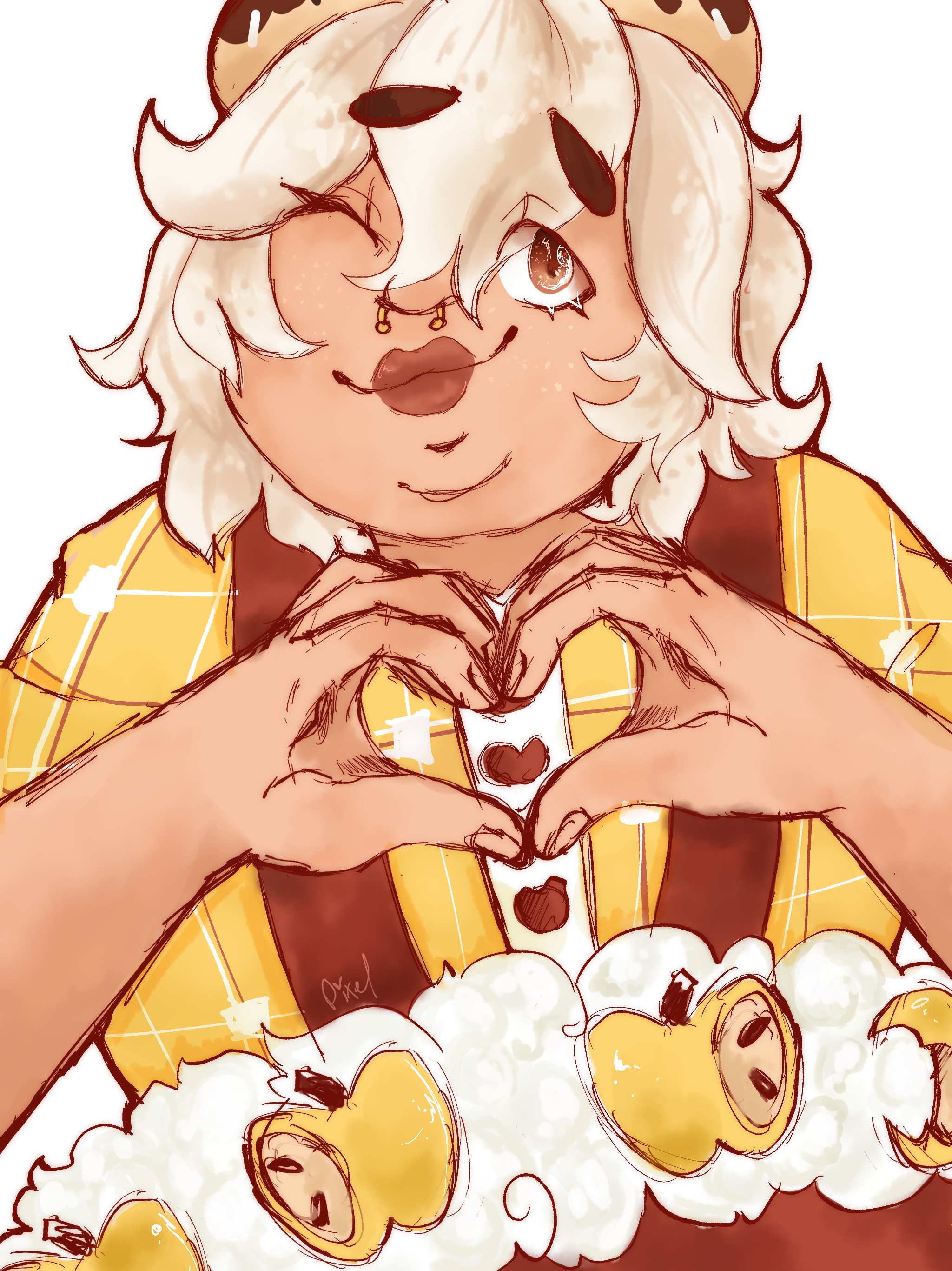 Half Body Sketch for Applecider_Jack portfolio artwork