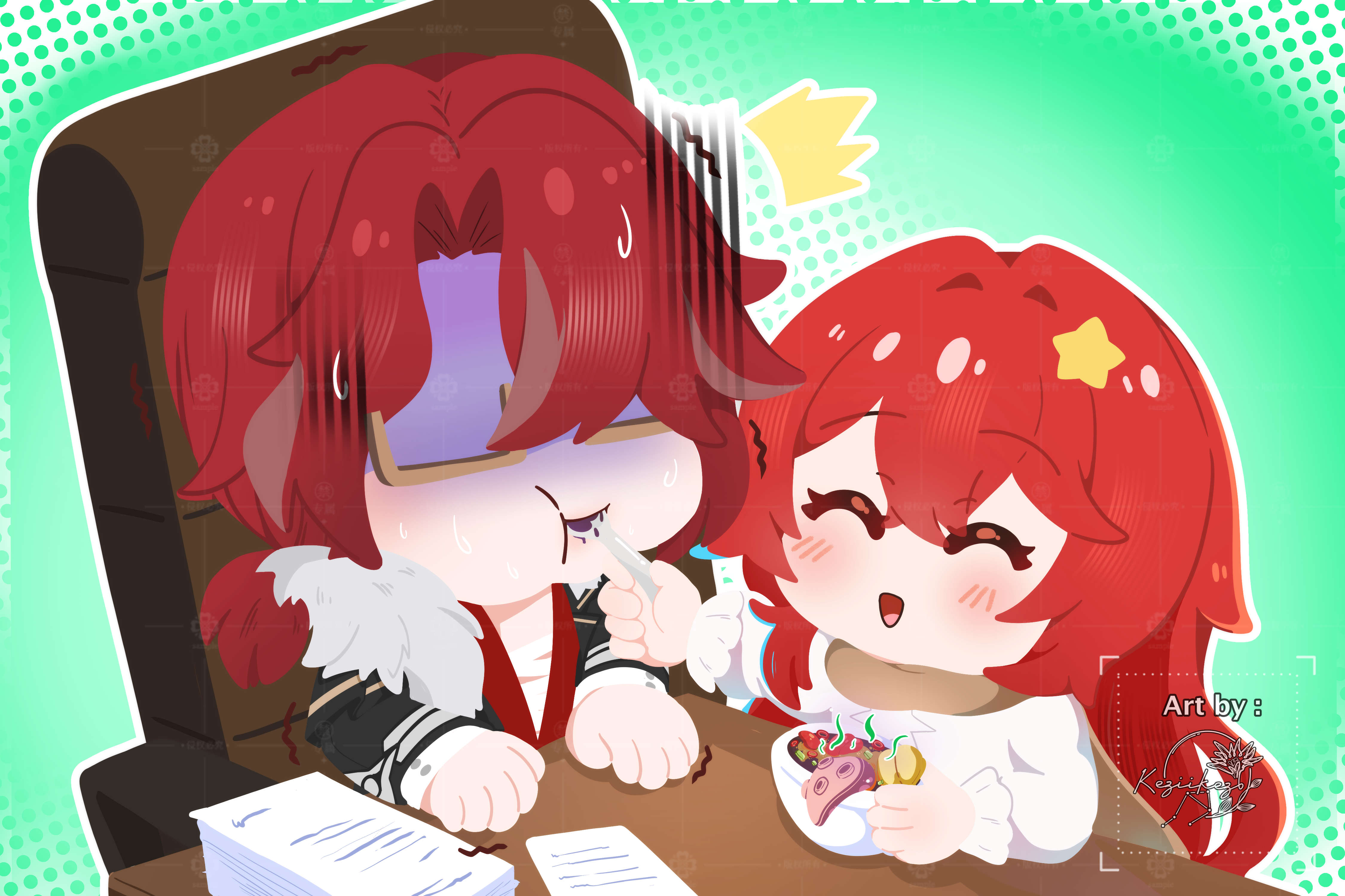Himeko special coffe portfolio artwork