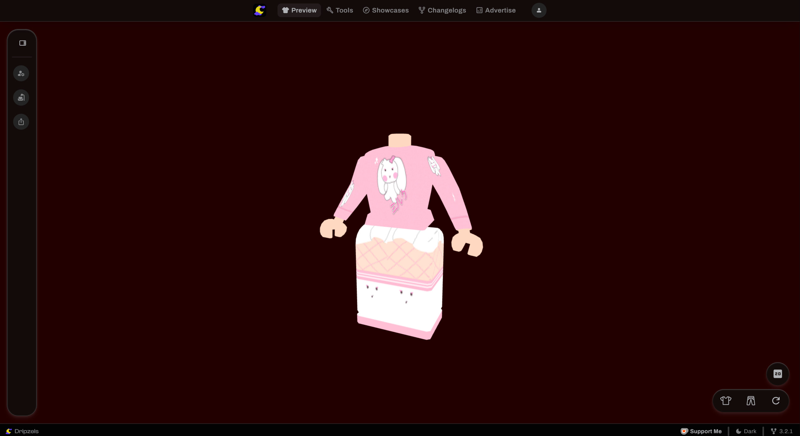 2d CLASSIC SHIRT ROBLOX UGC portfolio artwork