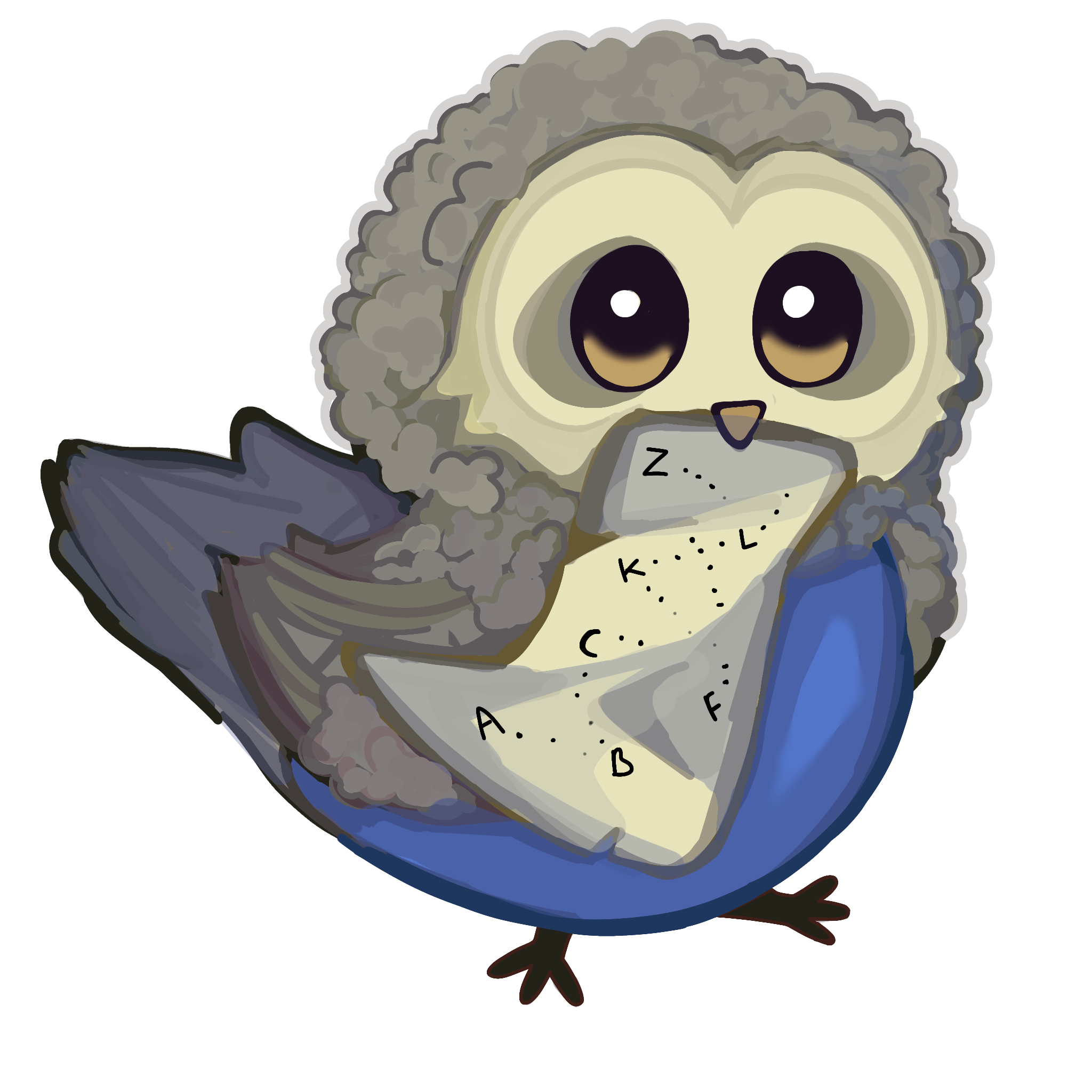 baby owl portfolio artwork