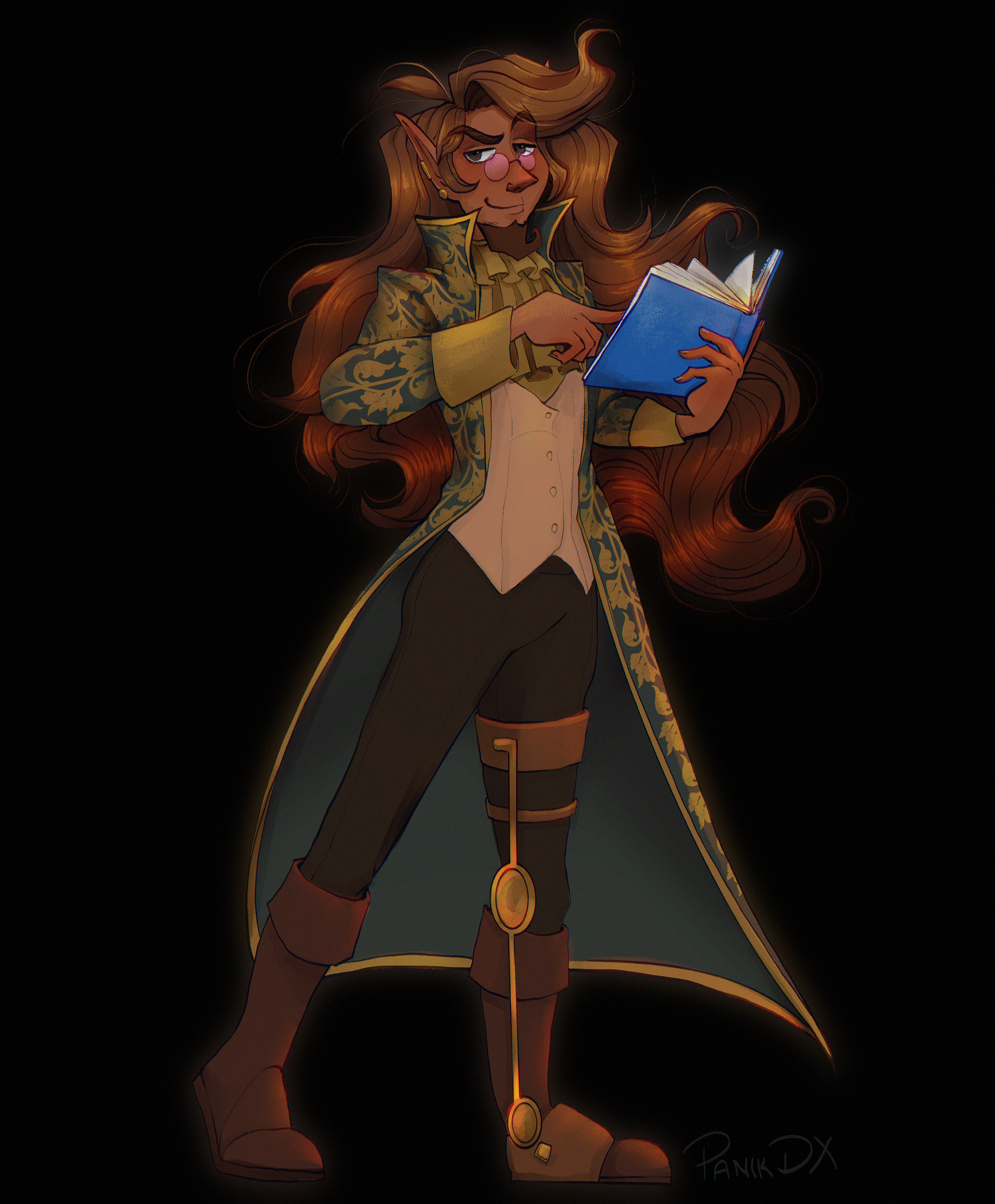 Theren Full Body Character Illustration DND portfolio artwork
