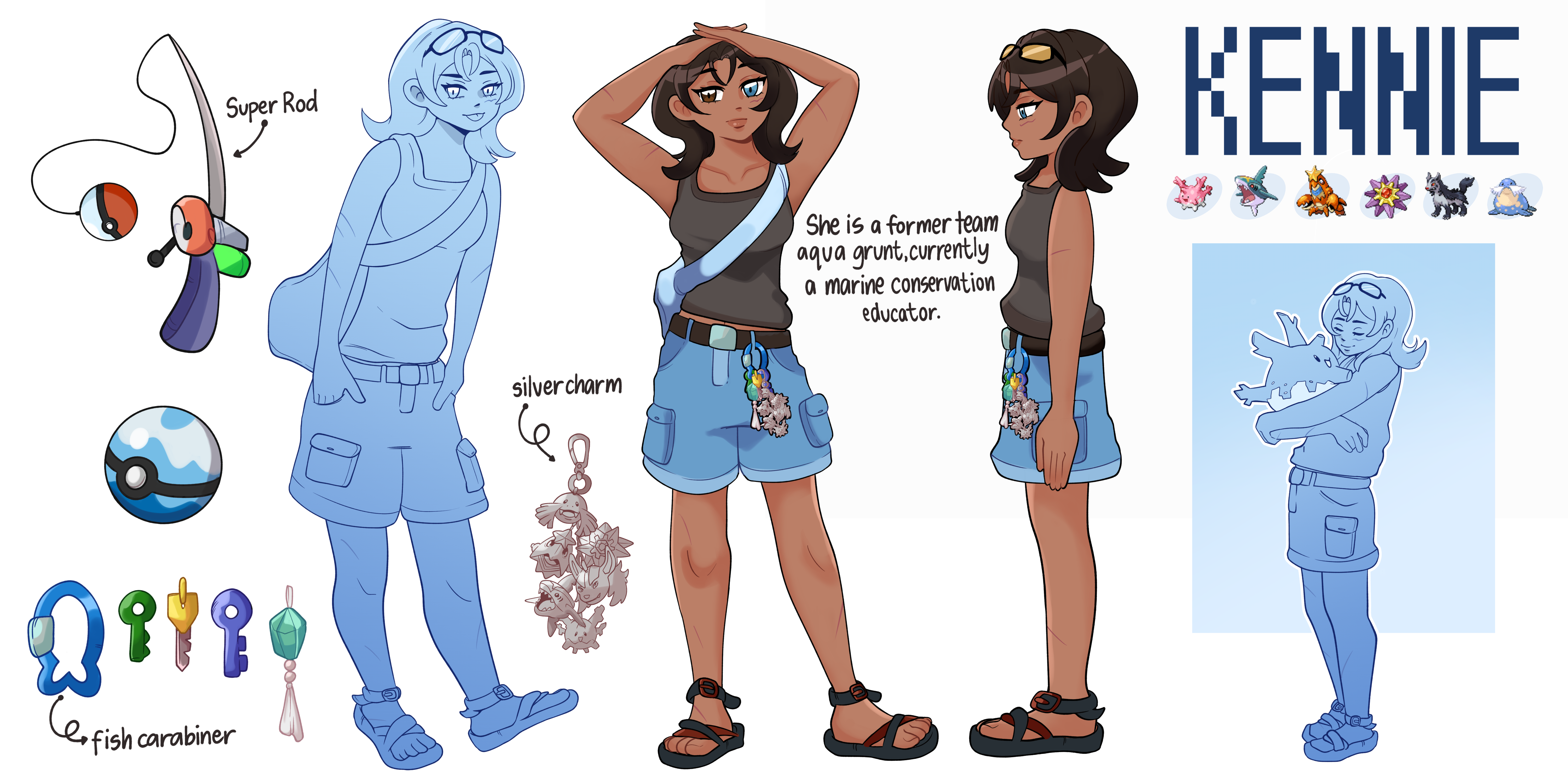 Kennie's Pokemon Character Sheet portfolio artwork