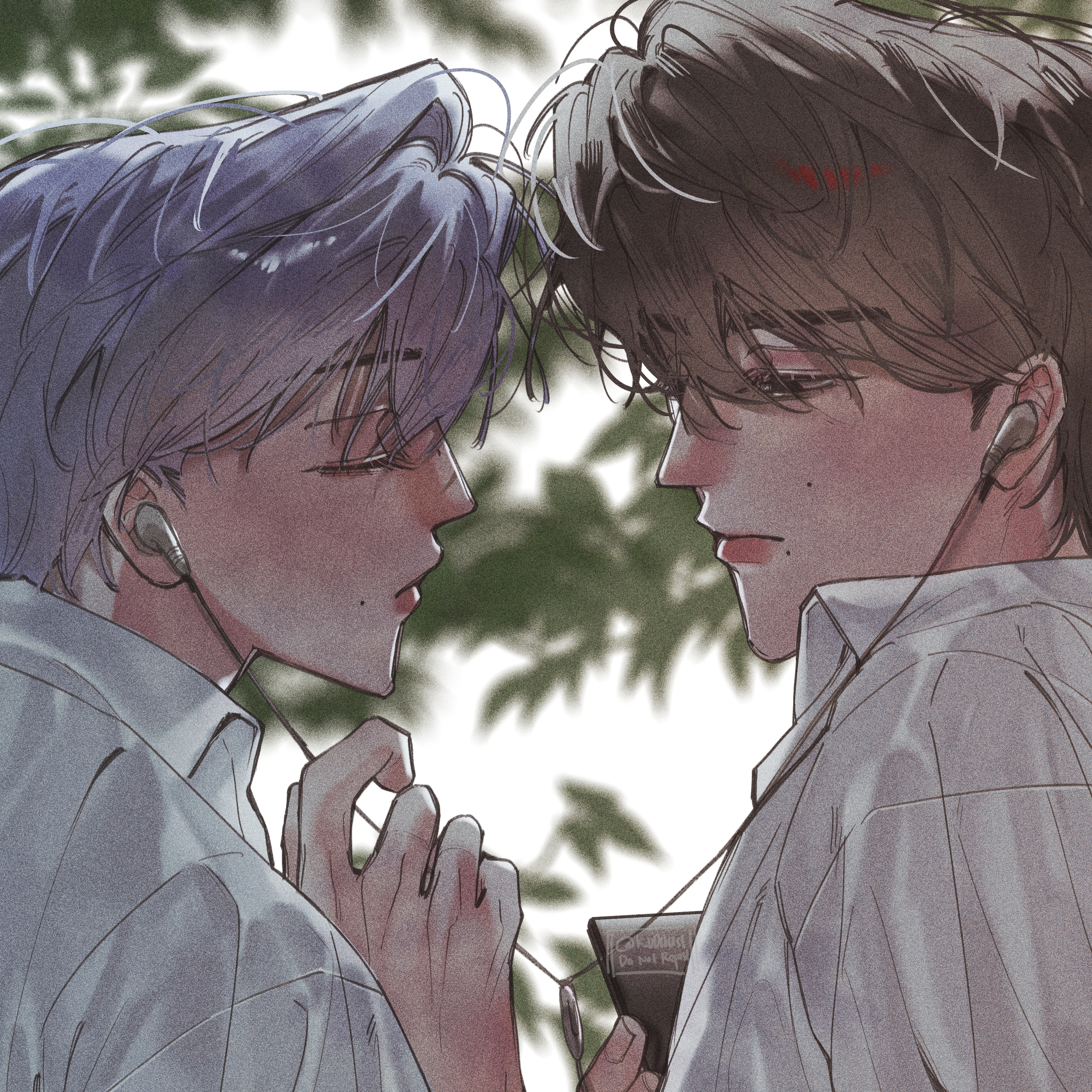 (OC) Couple Bust Up Illustration portfolio artwork