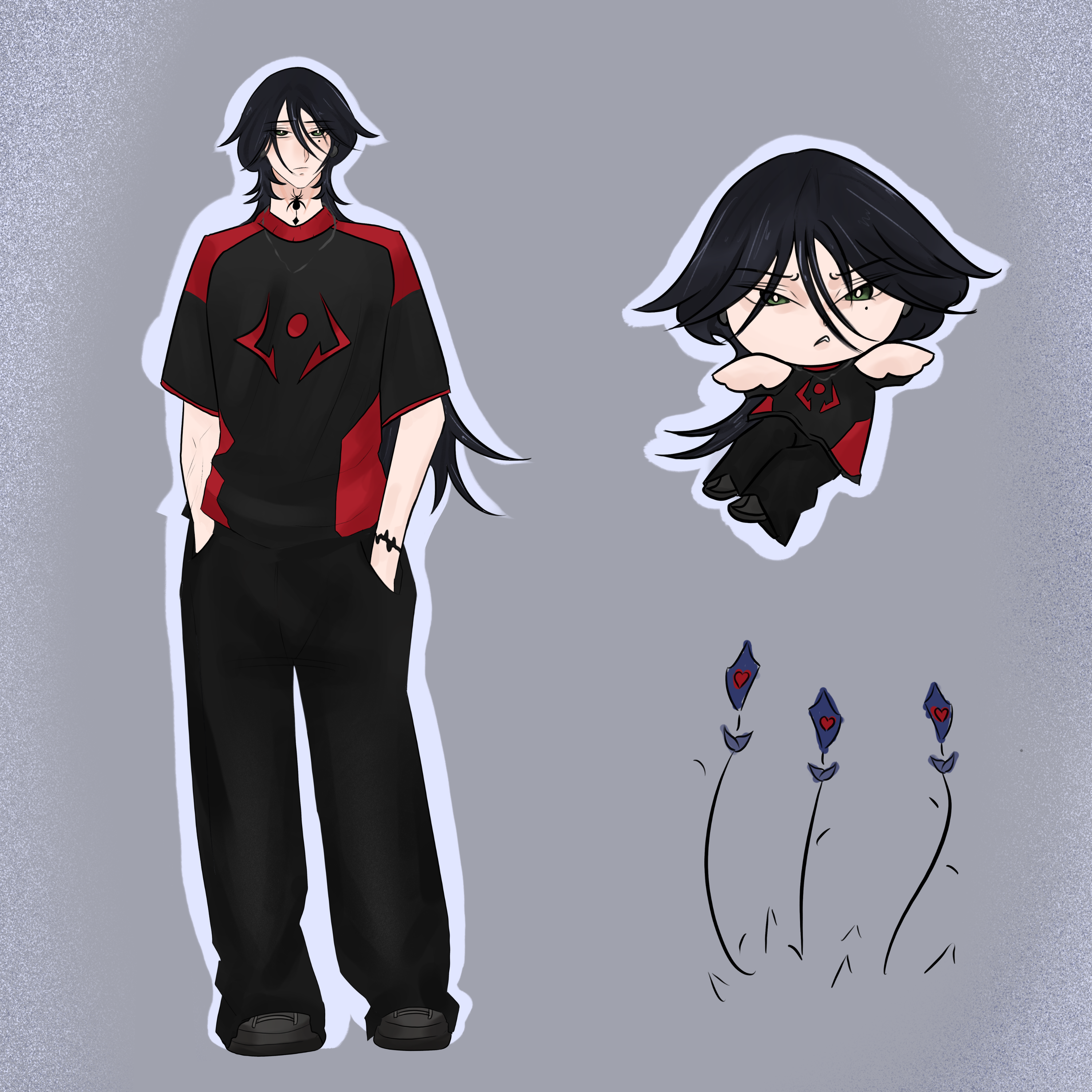 Men desing portfolio artwork