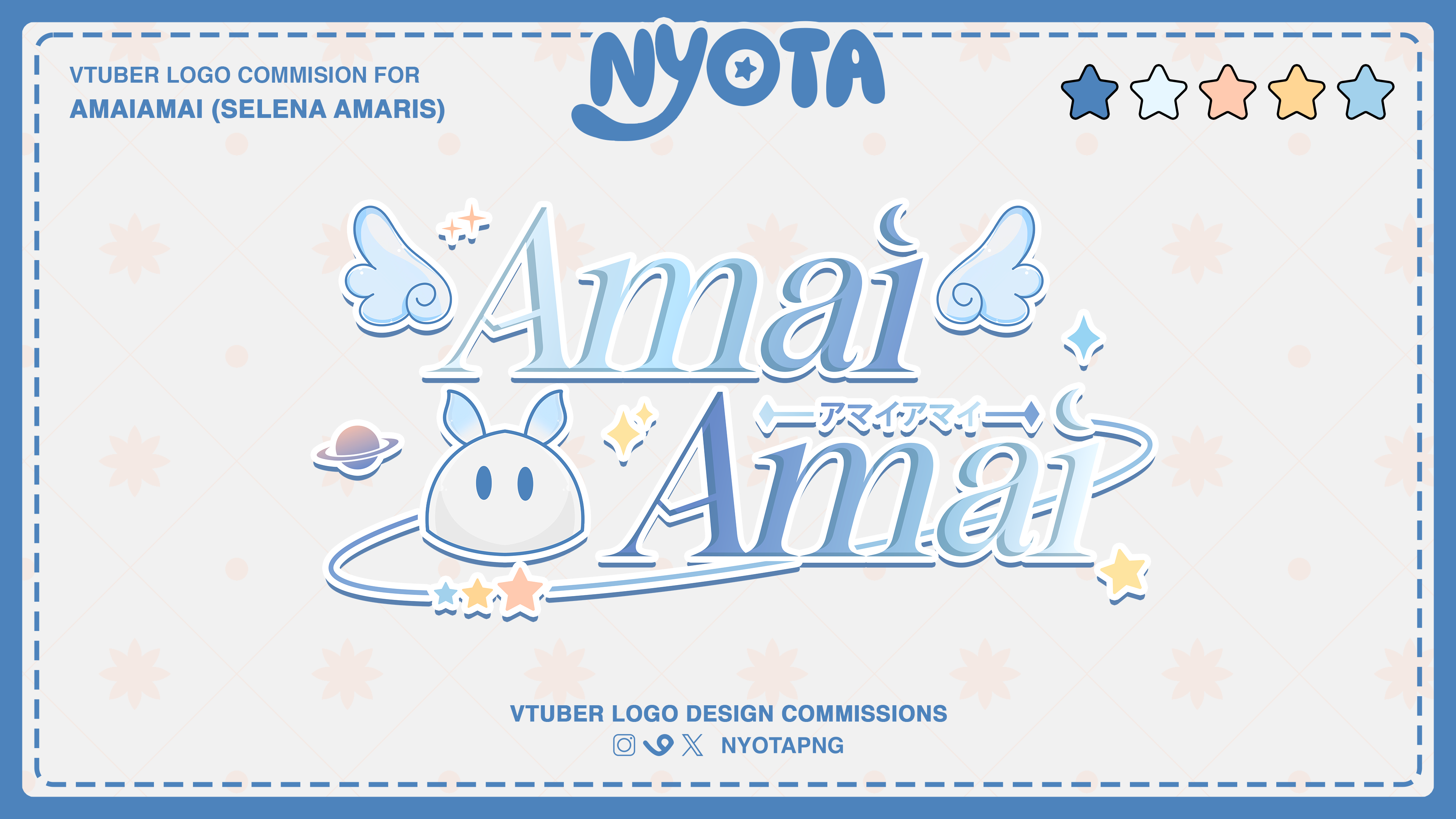 Vtuber Logo Comms - AmaiAmai (Selena Amaris) portfolio artwork