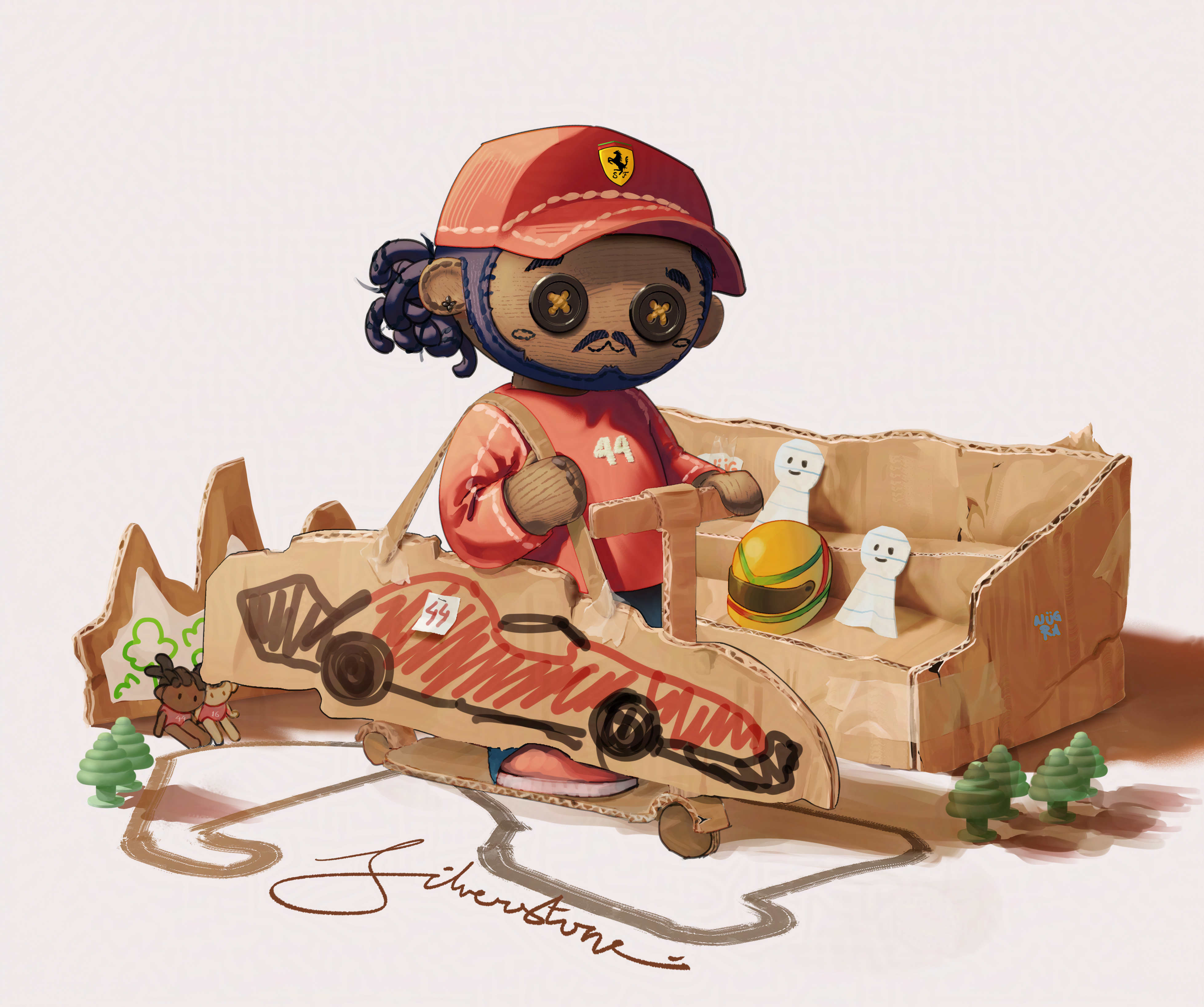 Lewis Hamilton fanart (Jul 2026) portfolio artwork