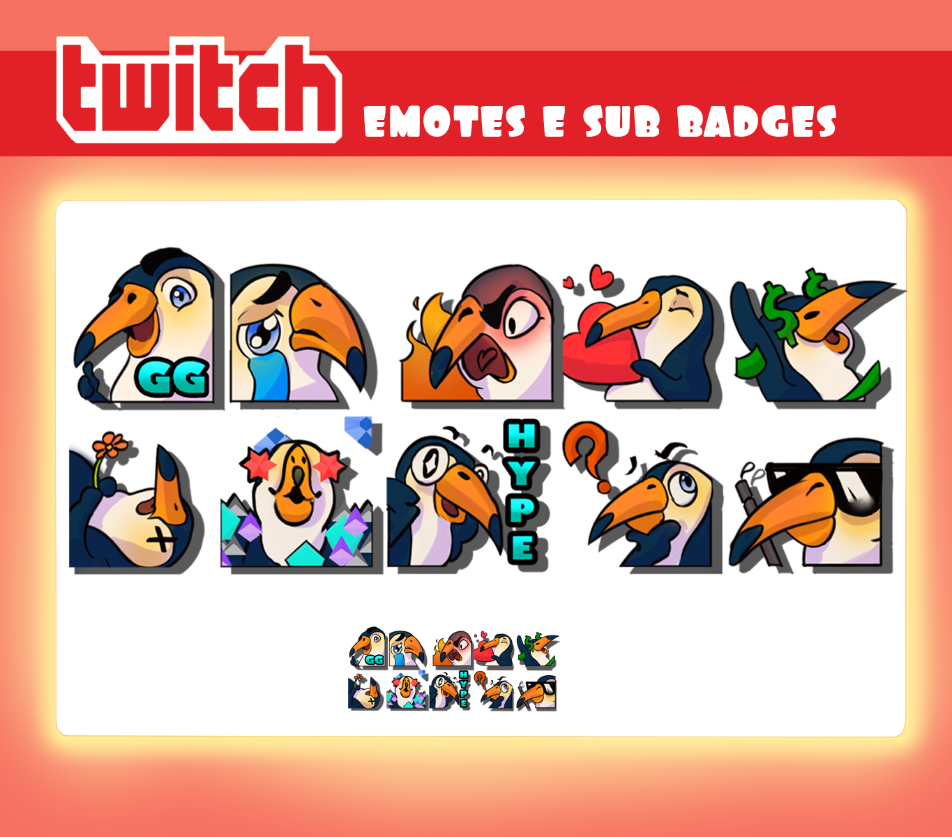 emotes portfolio artwork