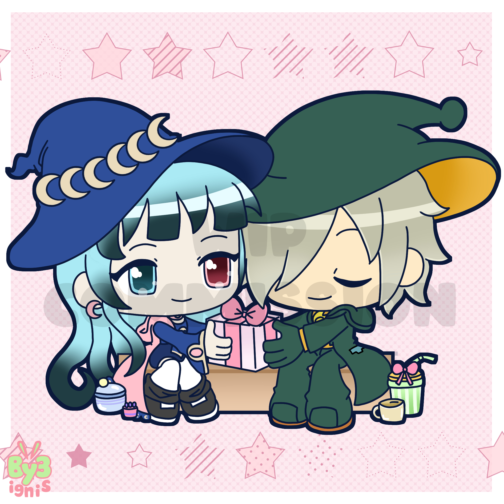 CHIBI ILUSTRATION FOR SapphirePrower portfolio artwork