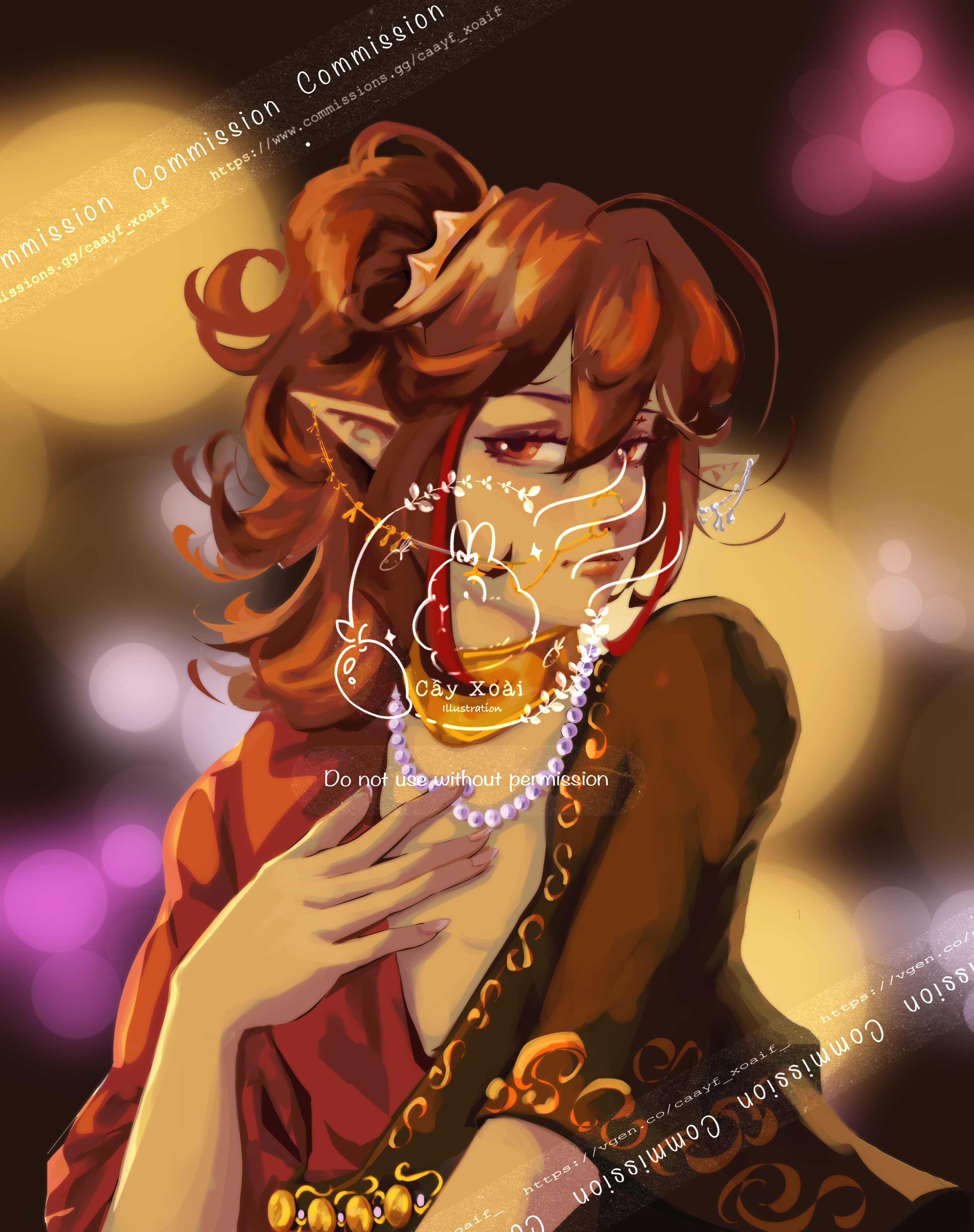 𓊆ྀི hermes 𓊇ྀི's Character Bust-up Illustrations portfolio artwork