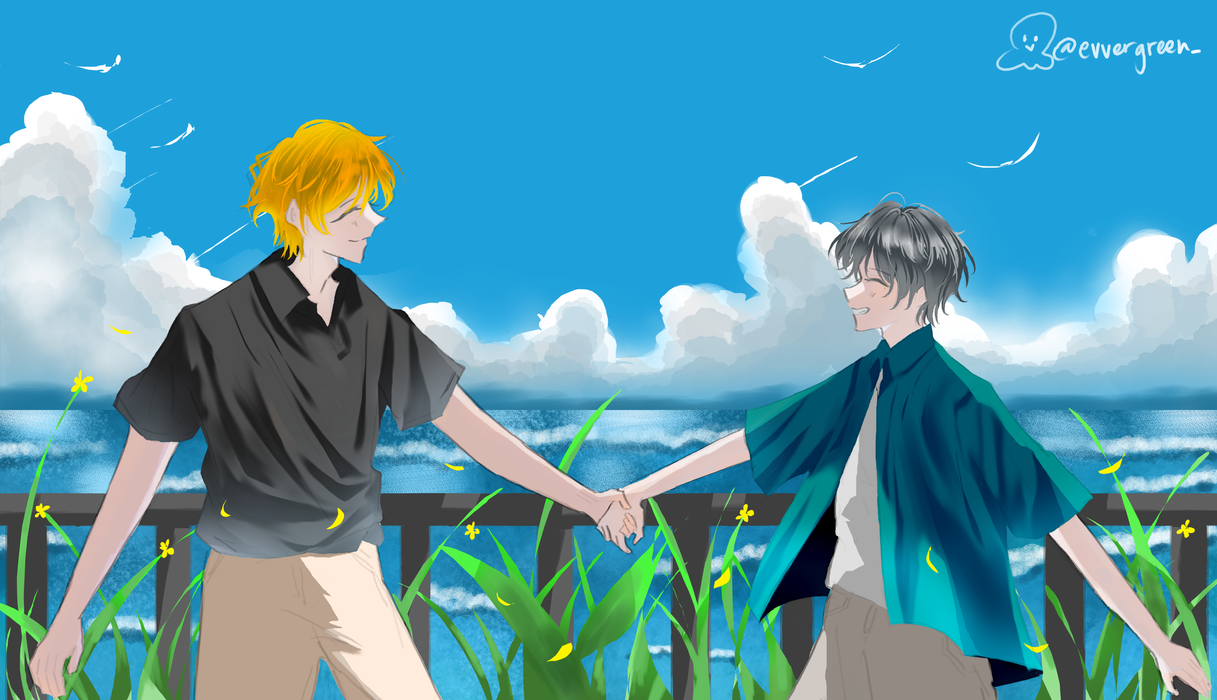 Sasaki to Miyano Illustration portfolio artwork