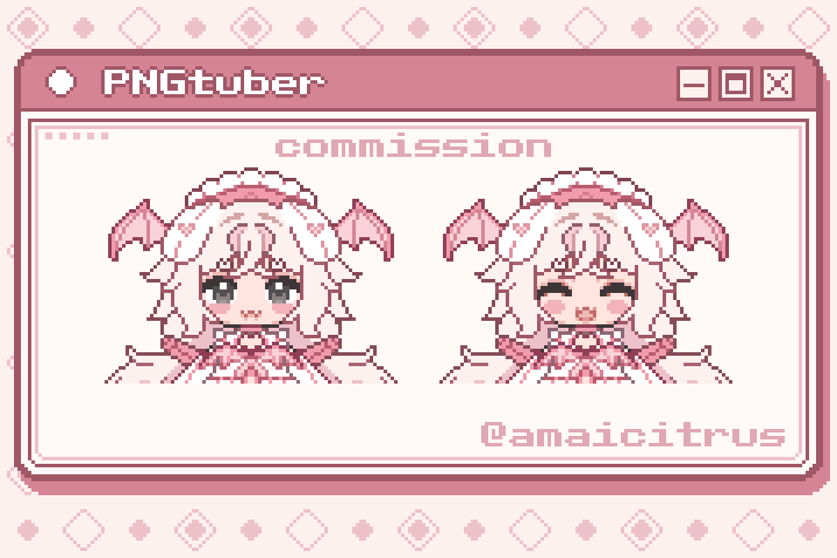 Commission Chibi Pixel Pngtuber portfolio artwork
