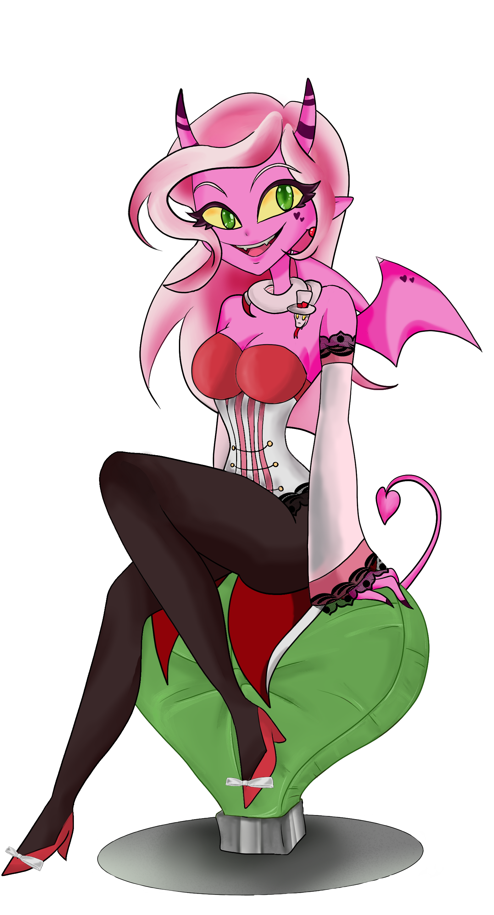 Succubus PNG Tuber Model (Hazbin Hotel Style) portfolio artwork