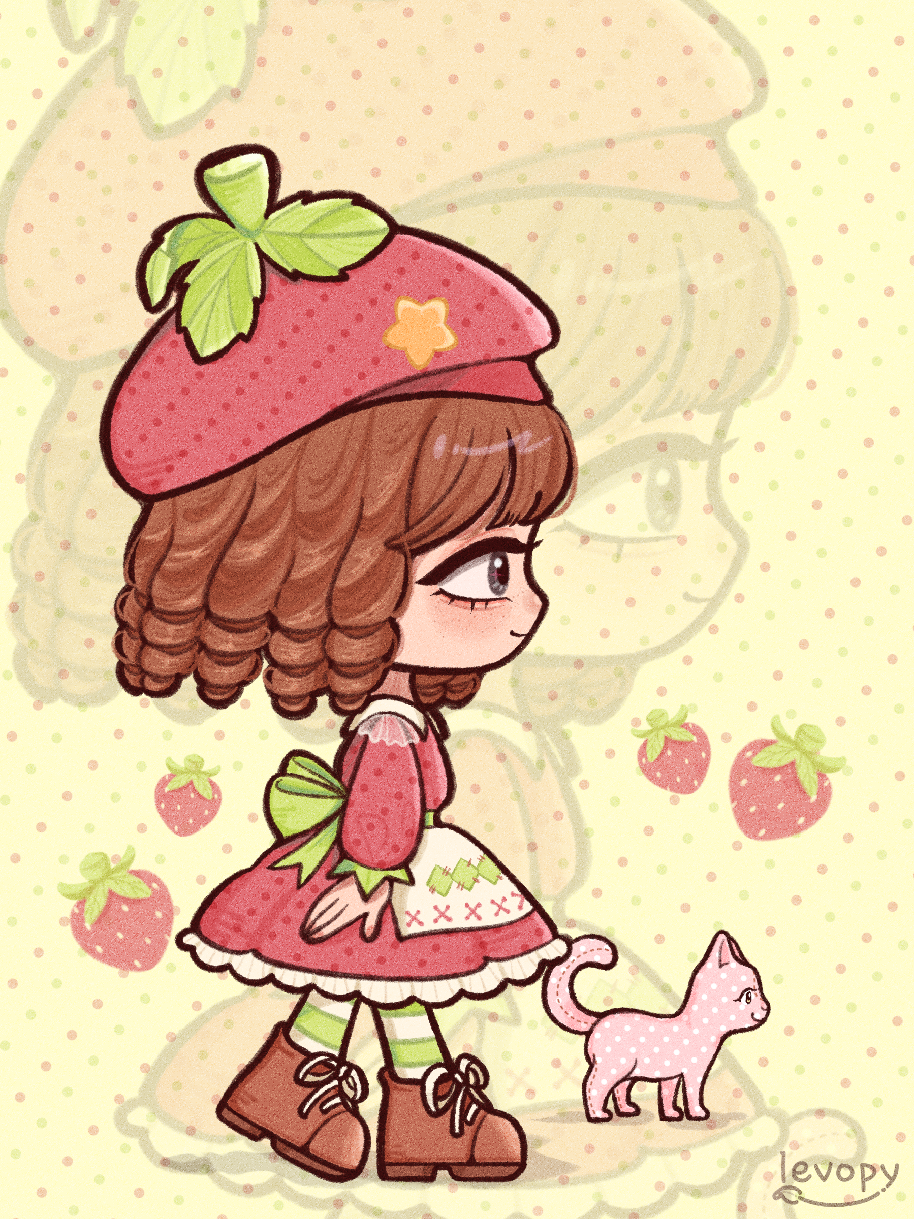 Strawberry shortcake 🍰 portfolio artwork