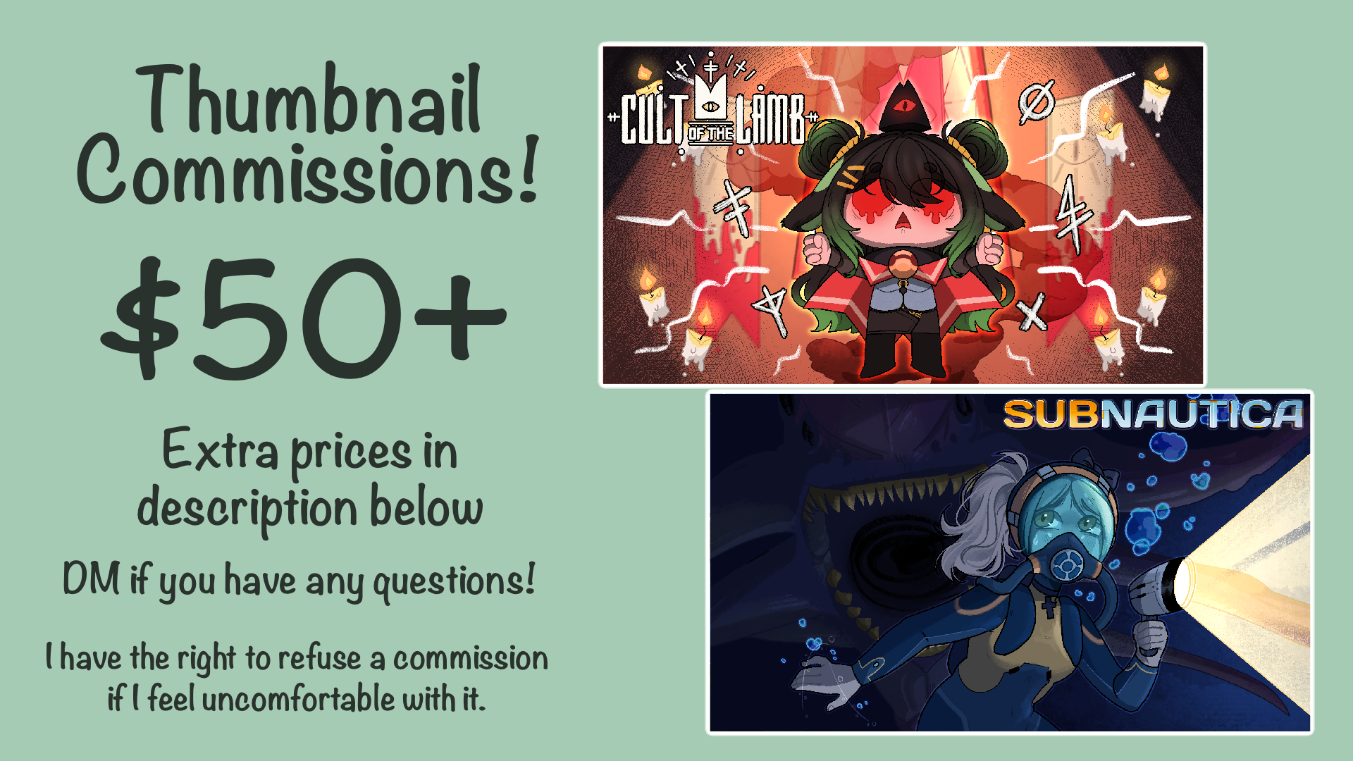 Thumbnail Commissions!
