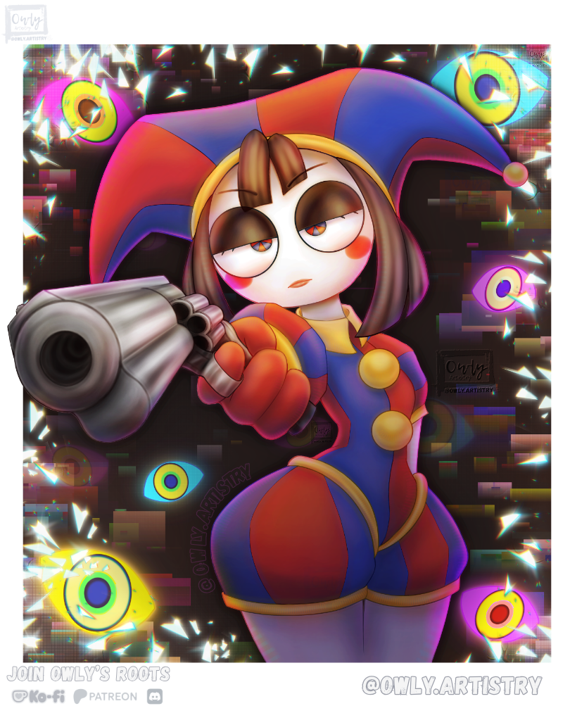 Pomni in my style portfolio artwork