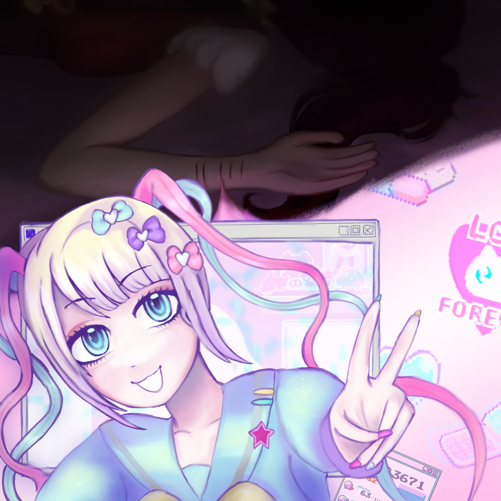 needy streamer overload portfolio artwork