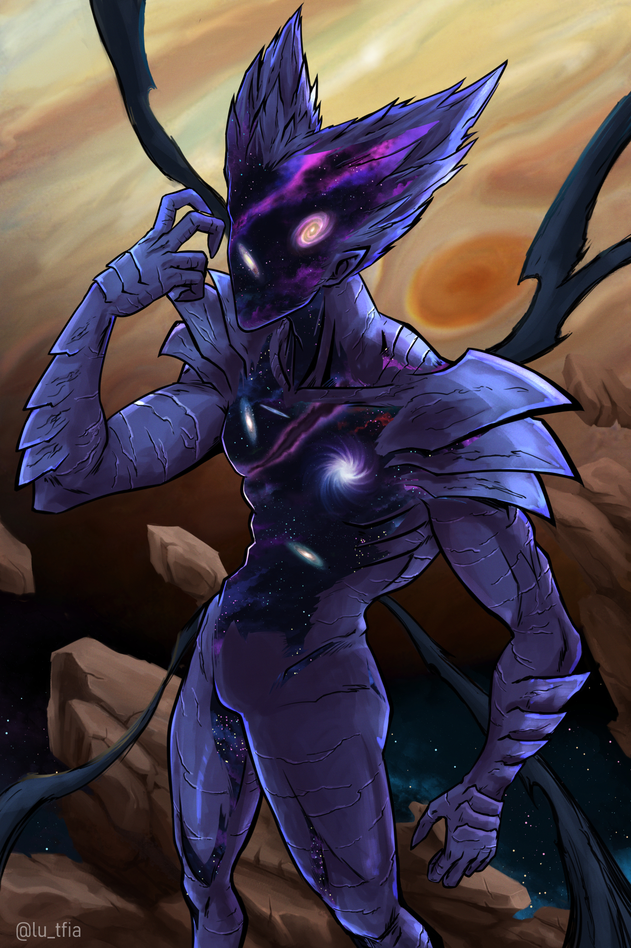 Cosmic Garou One Punch man portfolio artwork