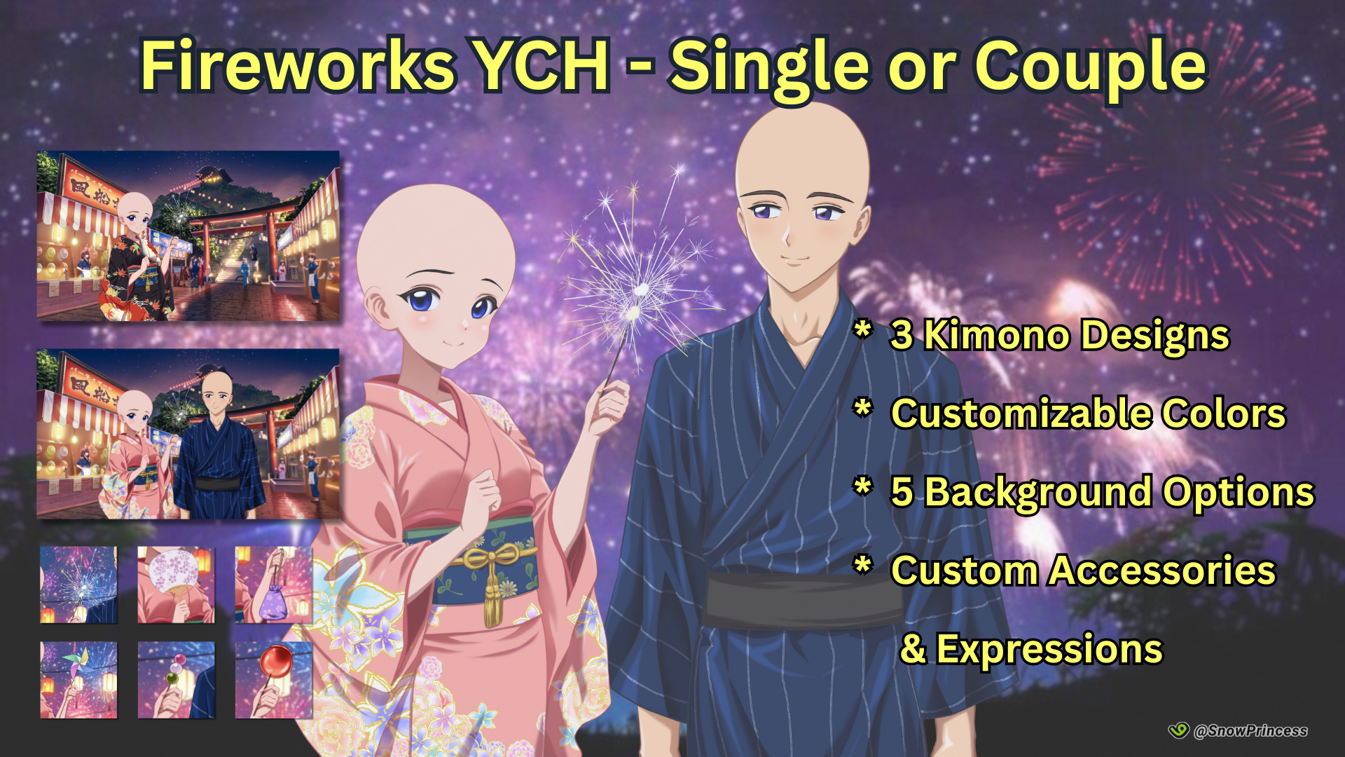 Fireworks YCH - Single or Couple