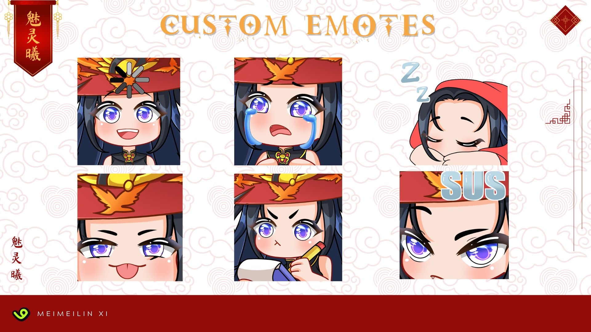 Custom Emotes Static portfolio artwork