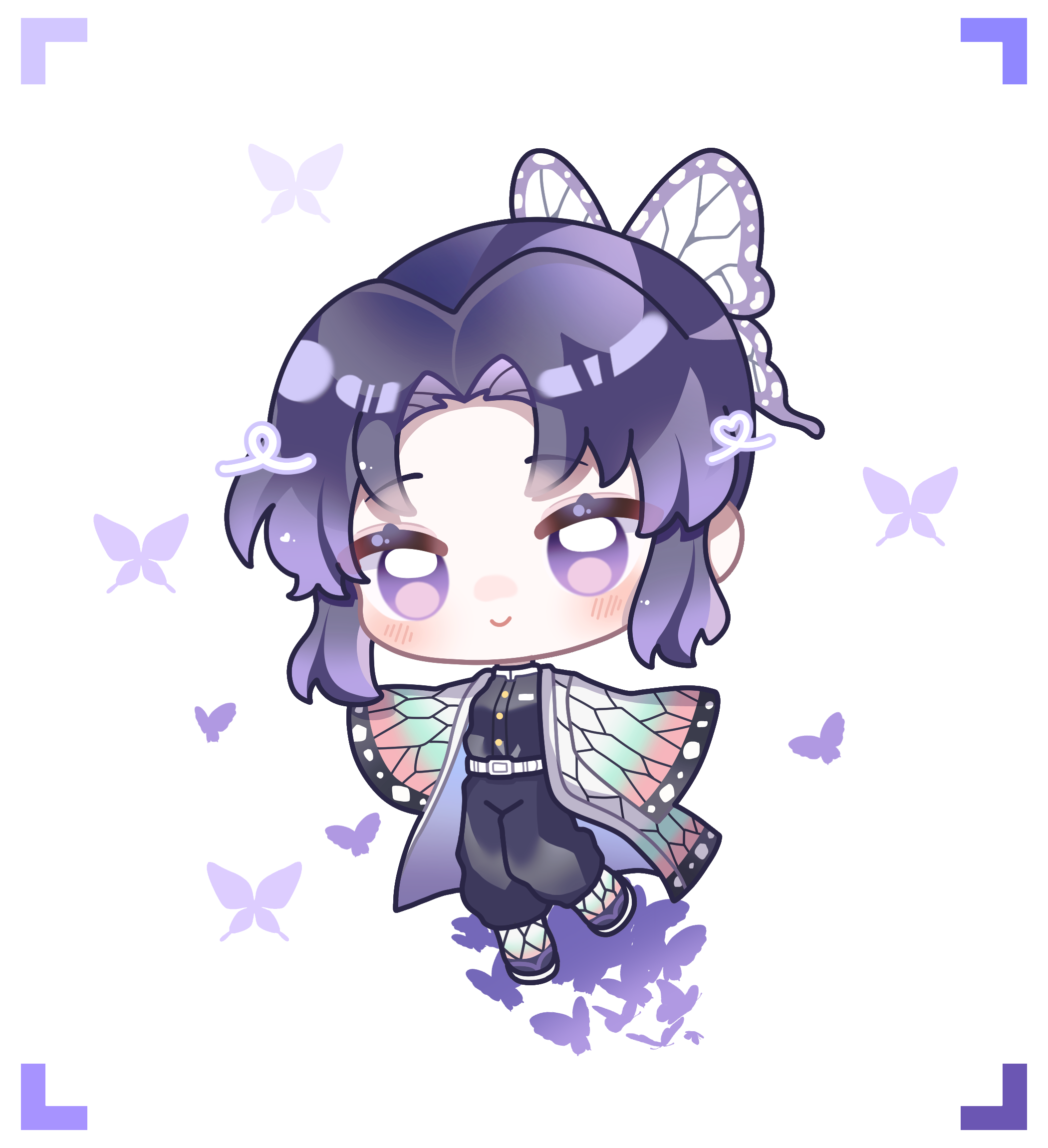 Shinobu Kocho Chibi fanart portfolio artwork