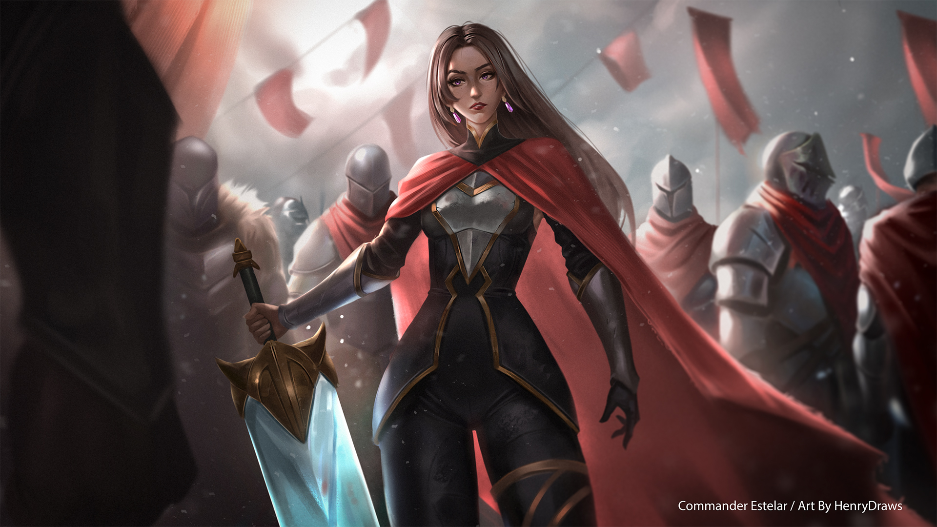 Commander Estelar / OC Splash Art portfolio artwork