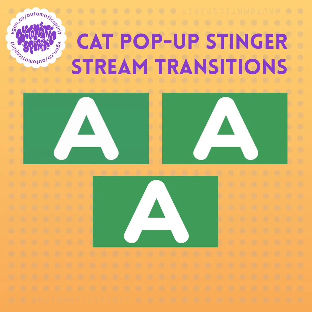 Cat Pop-up Stinger Transitions shop item