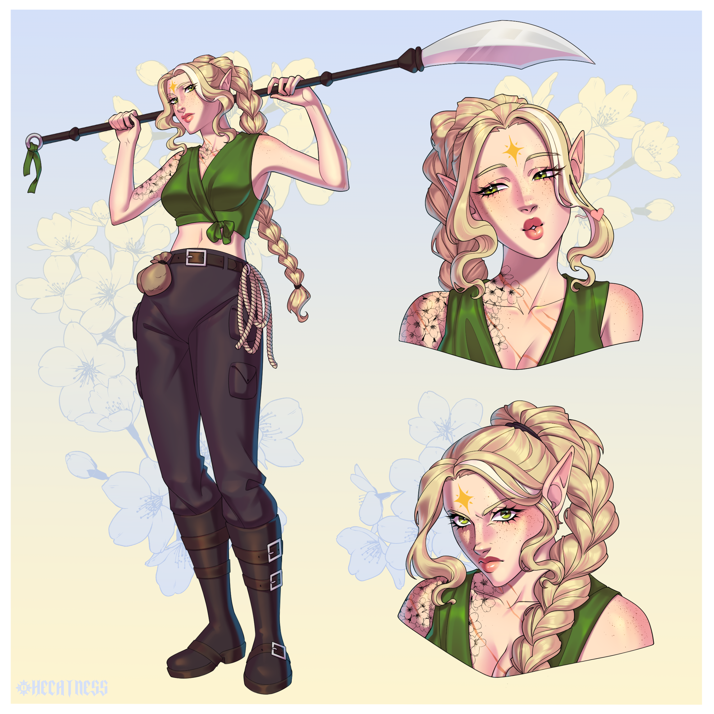 Character ReferenceSheet portfolio artwork