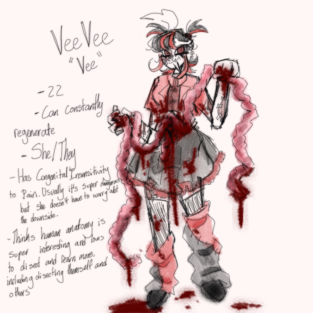 Gore Half Body Sketch