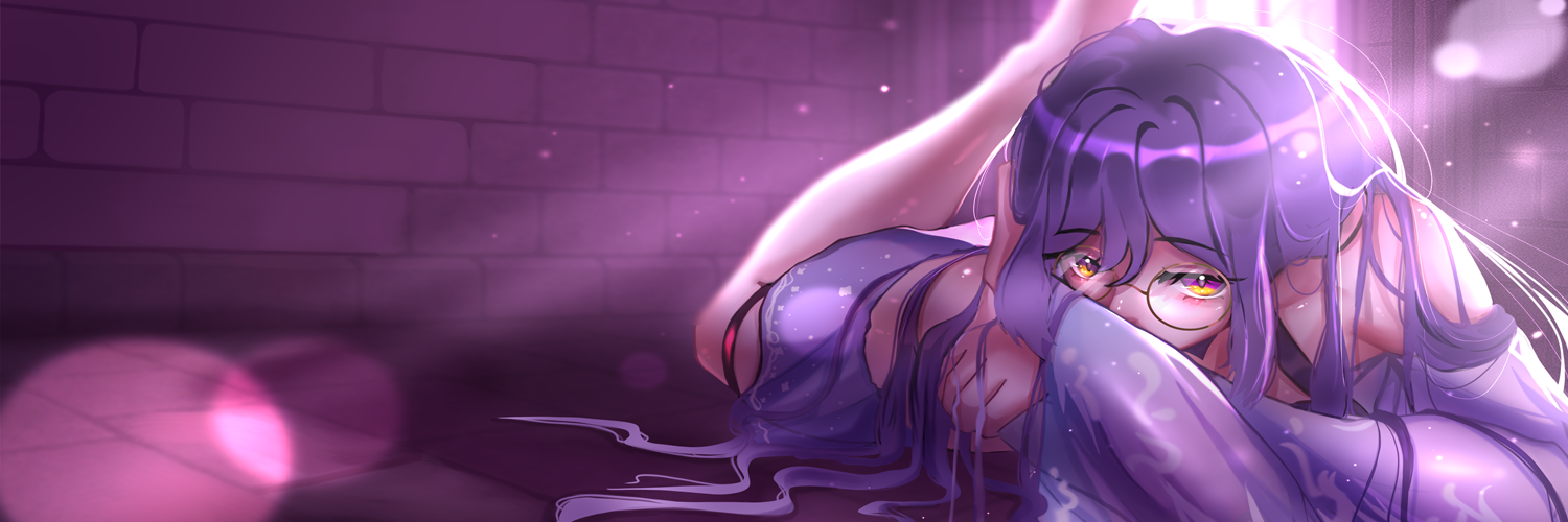 Lost in Thought💜| MY OC | portfolio artwork