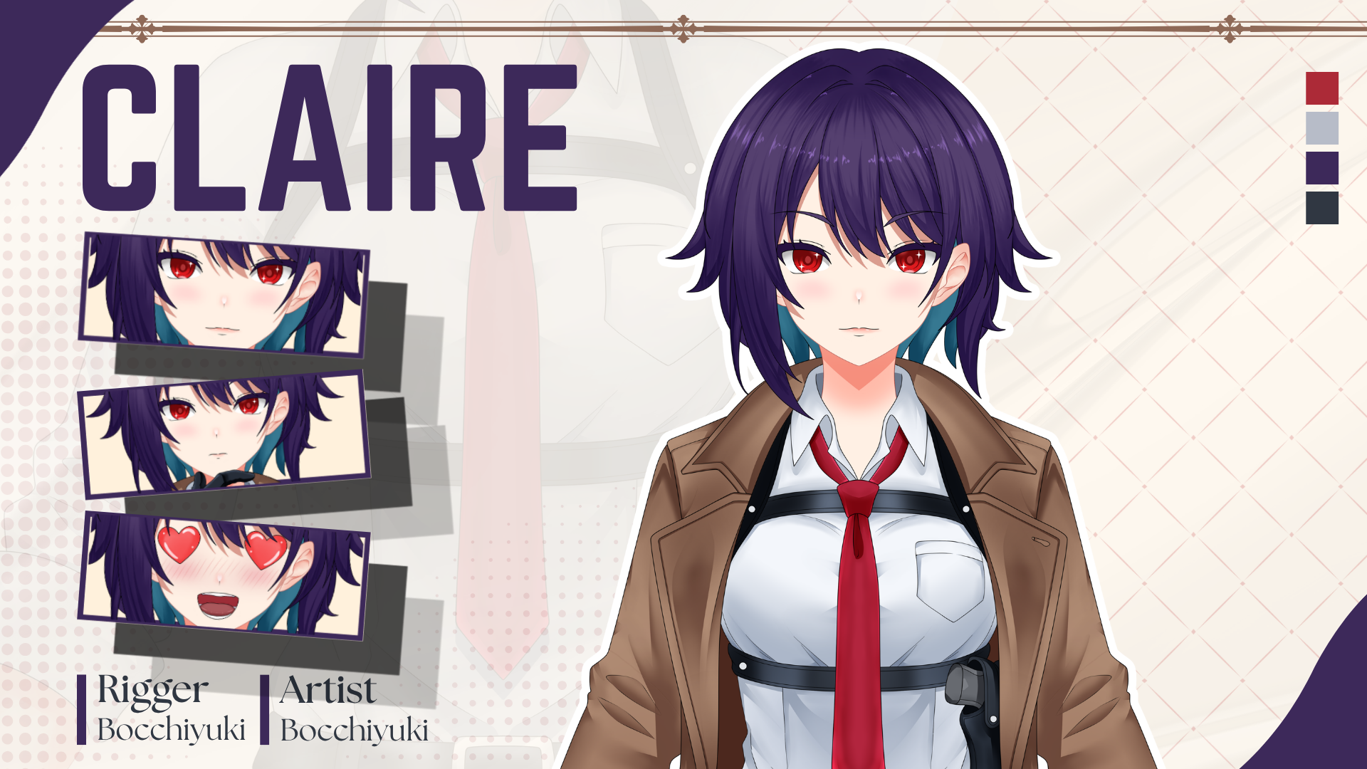 Half Body Live2D Model - Claire portfolio artwork