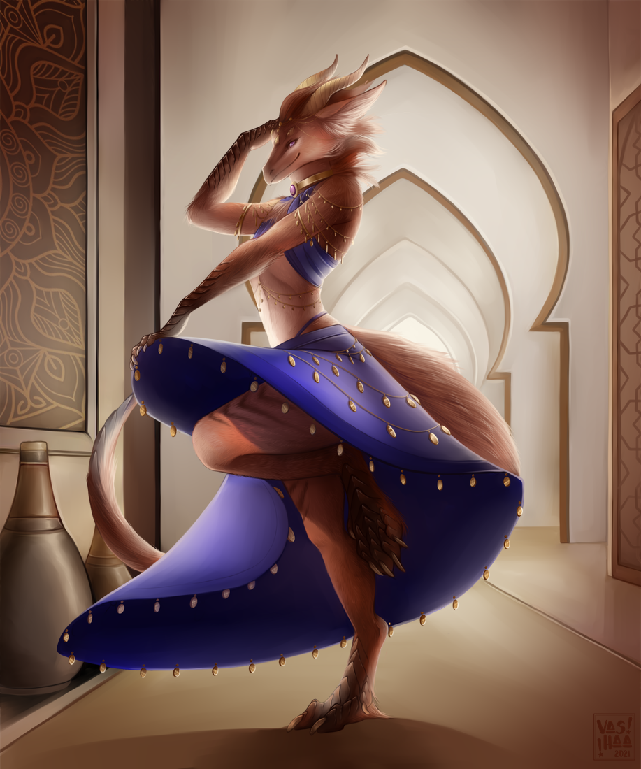 Full-body Painted Illustration