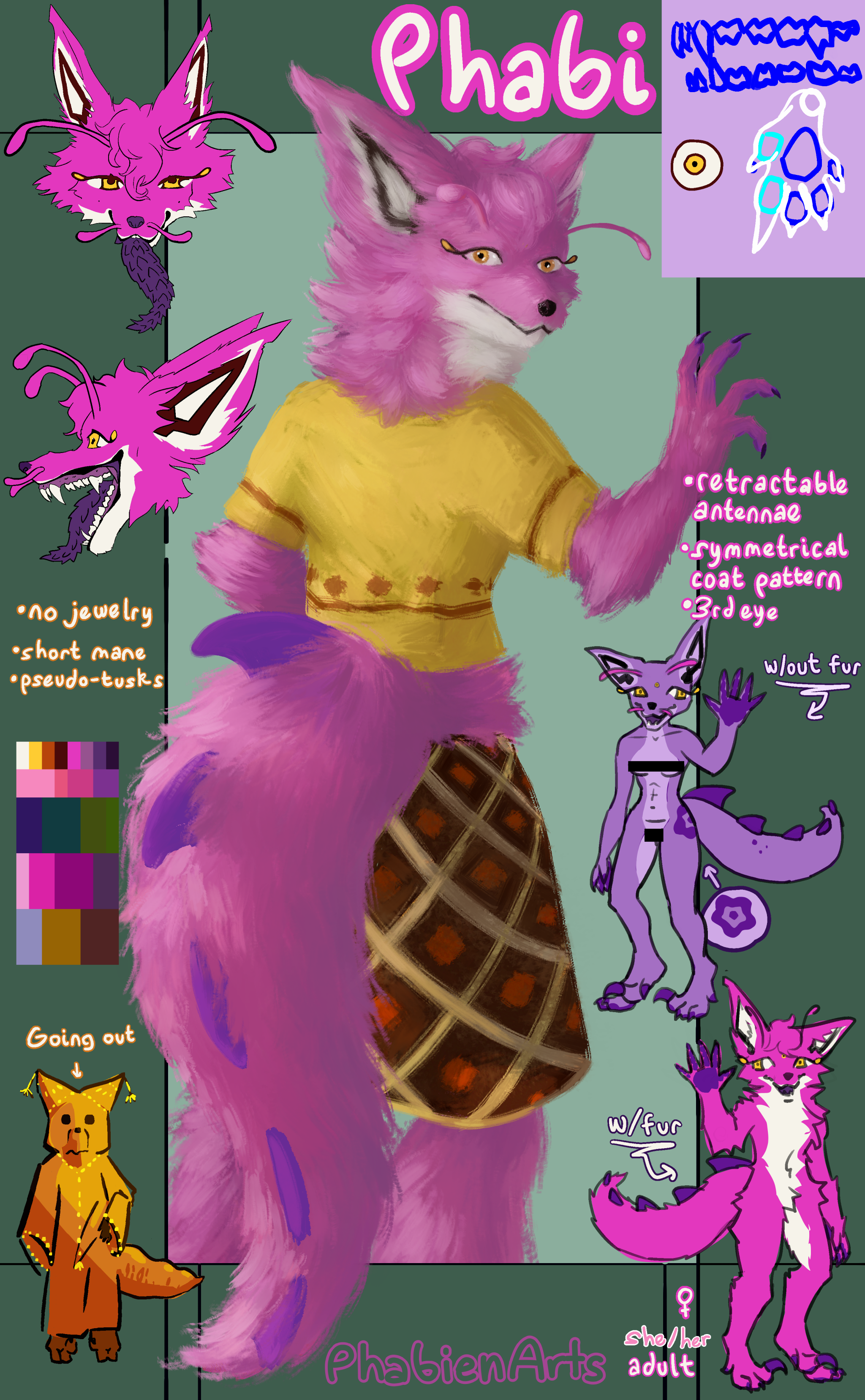 Character Card and Reference portfolio artwork