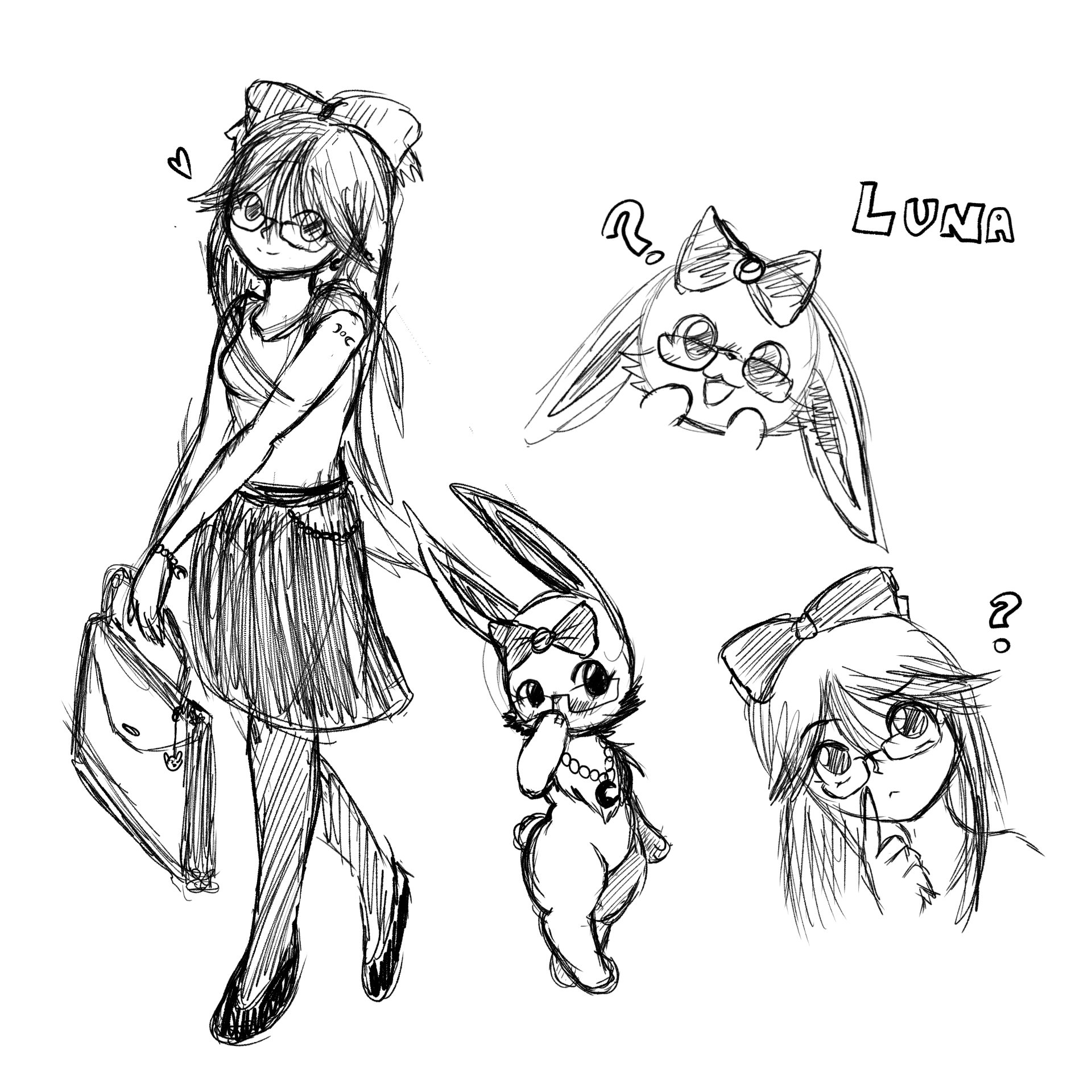 Some Jewelpet Sketches portfolio artwork