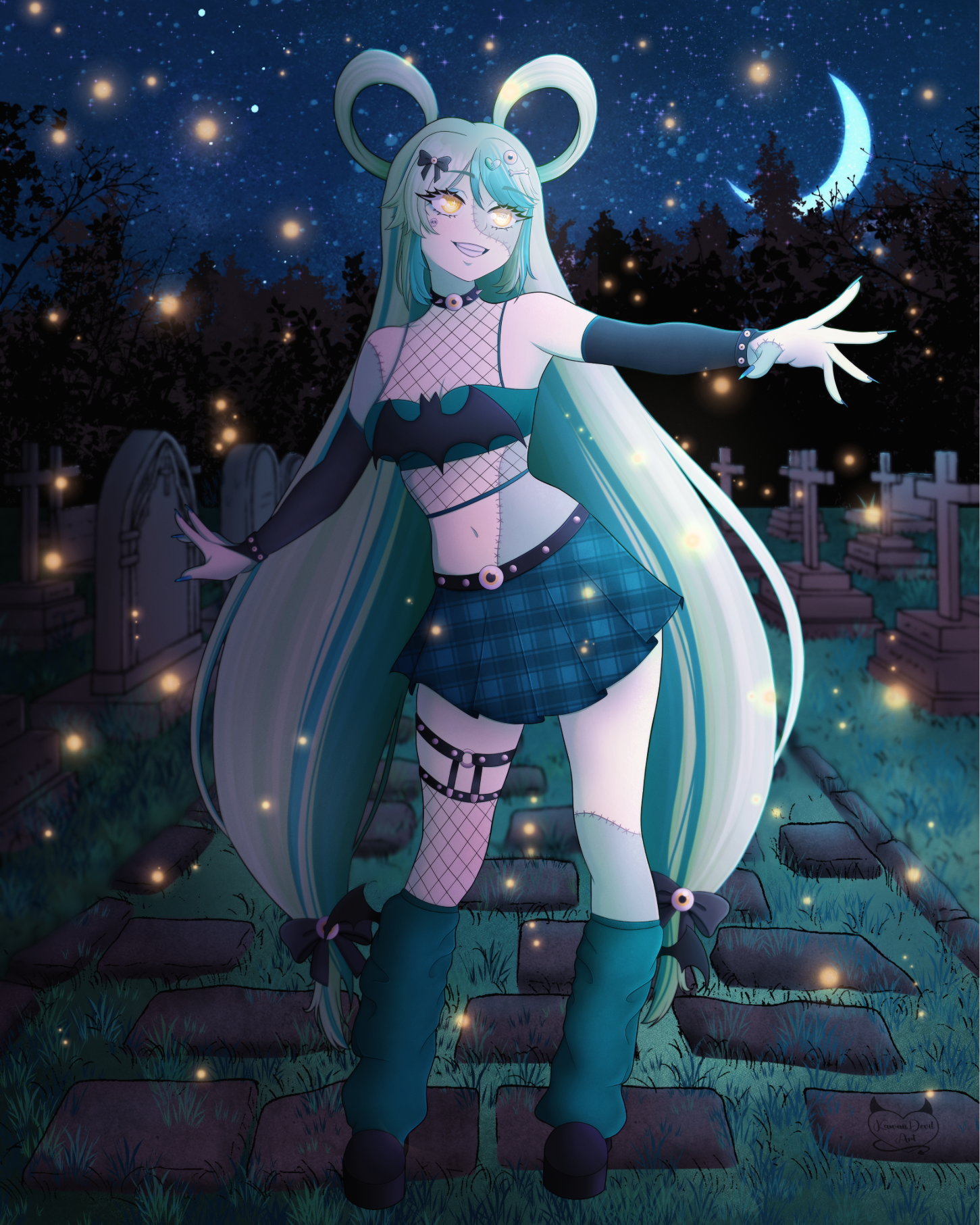 Midnight Stroll Through The Graveyard portfolio artwork