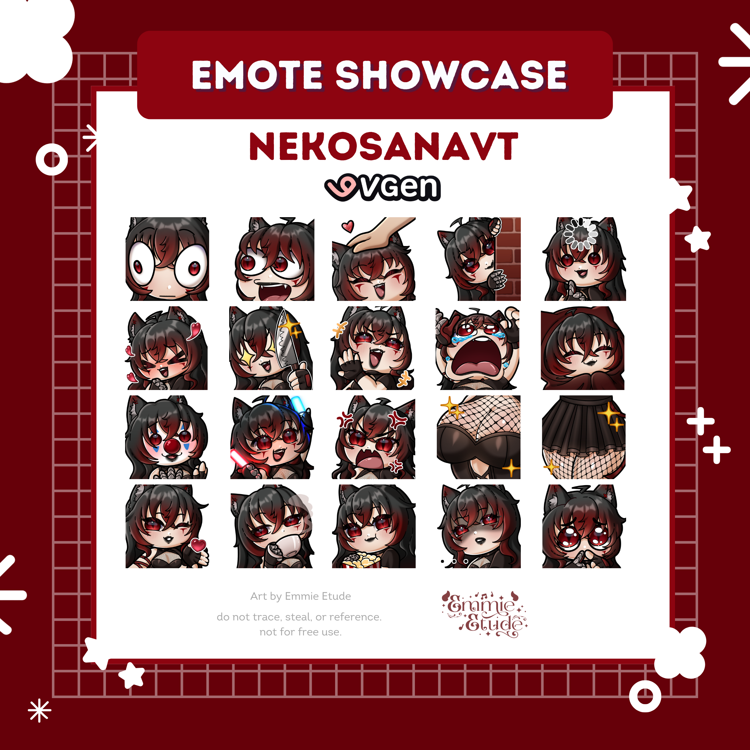 Emotes - Nekosana portfolio artwork