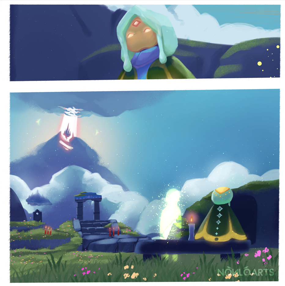 Mini SKy Cotl Comic portfolio artwork