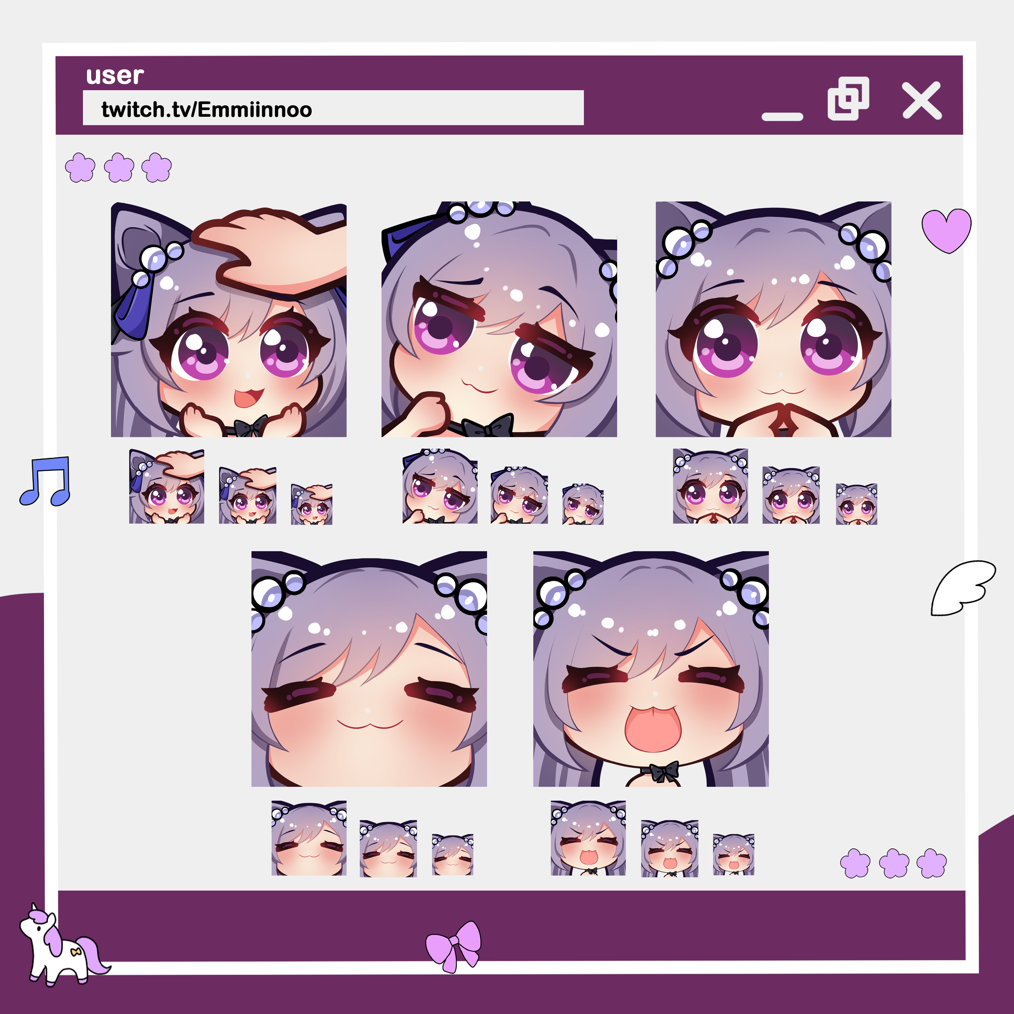 Fanart - Keqing Genshin Impact Emotes portfolio artwork