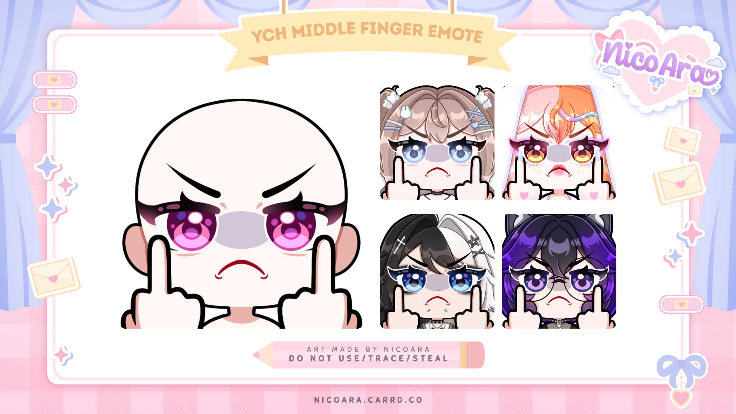 YCH Emote Middle Finger
