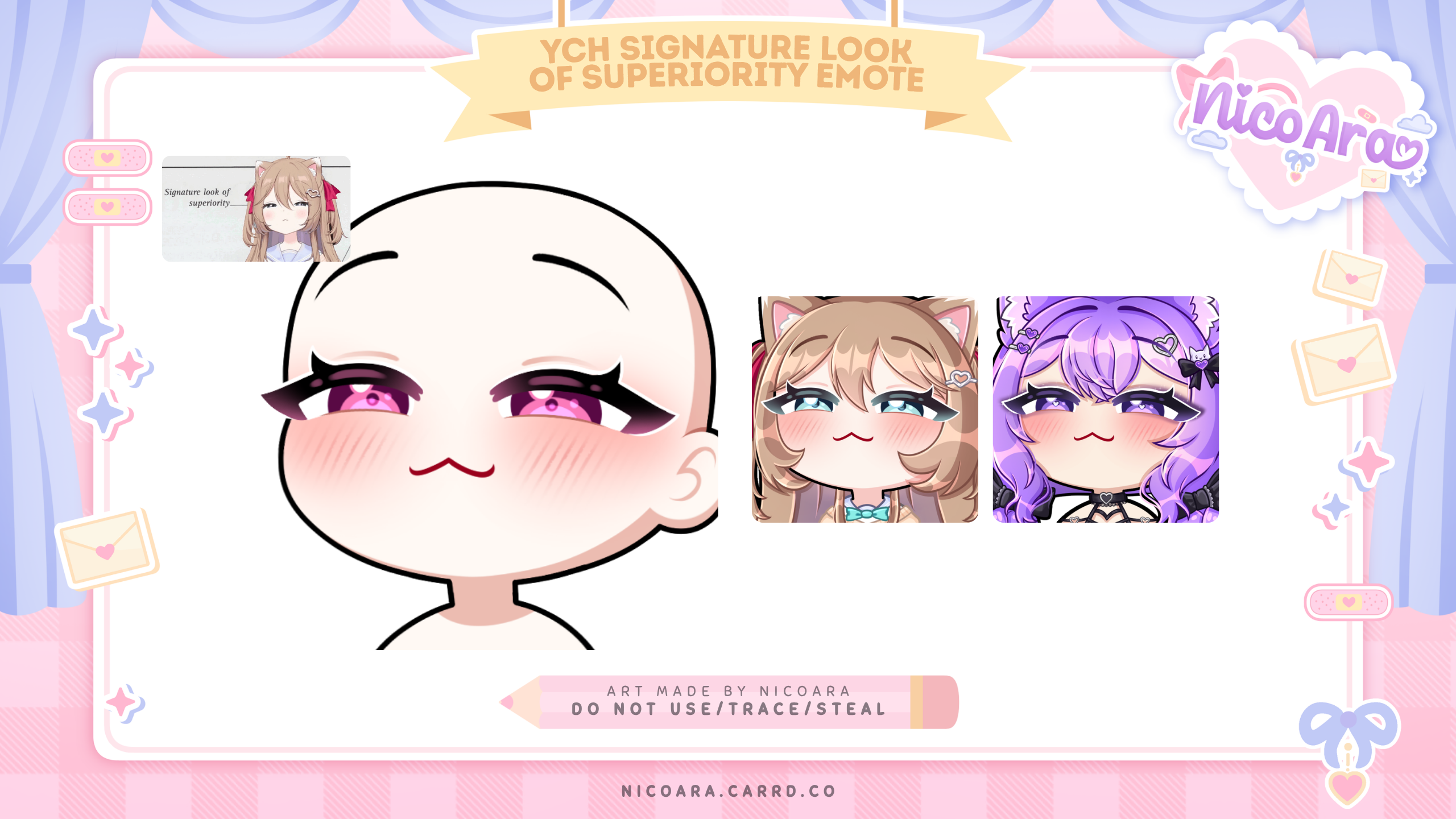 YCH Emote Signature look of superiority 