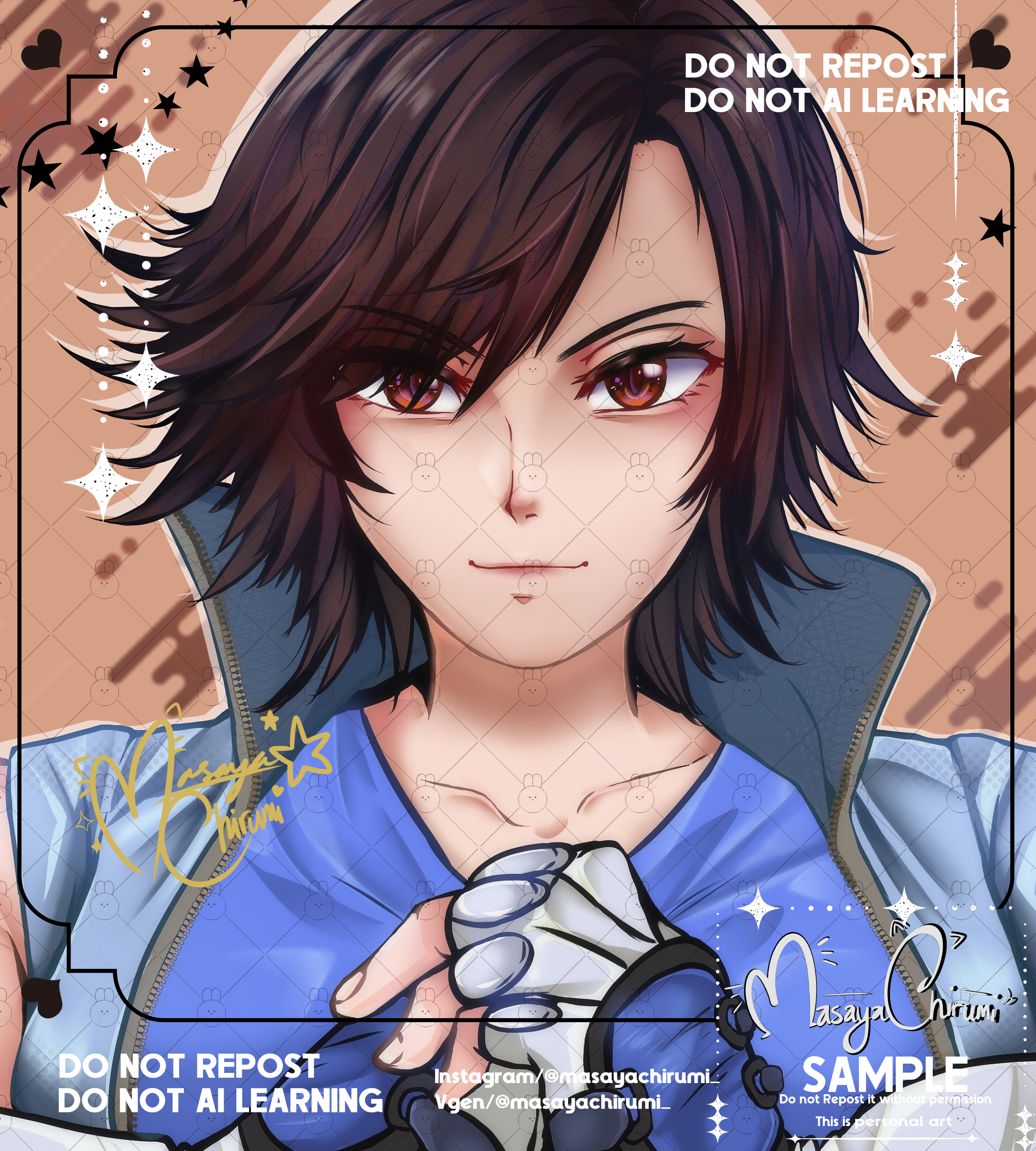 Bust Up PFP Sample portfolio artwork