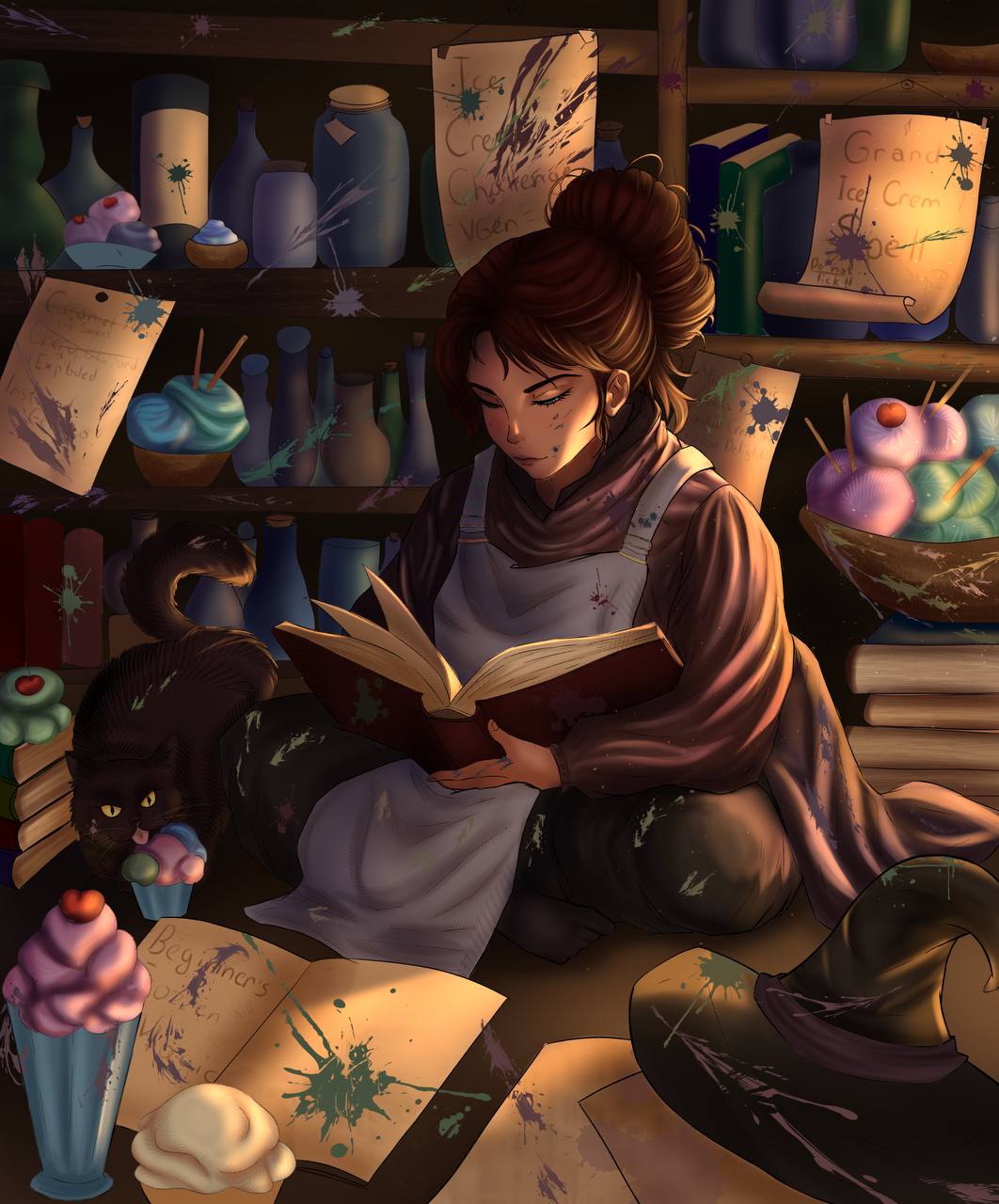 Full Scene Character Illustration