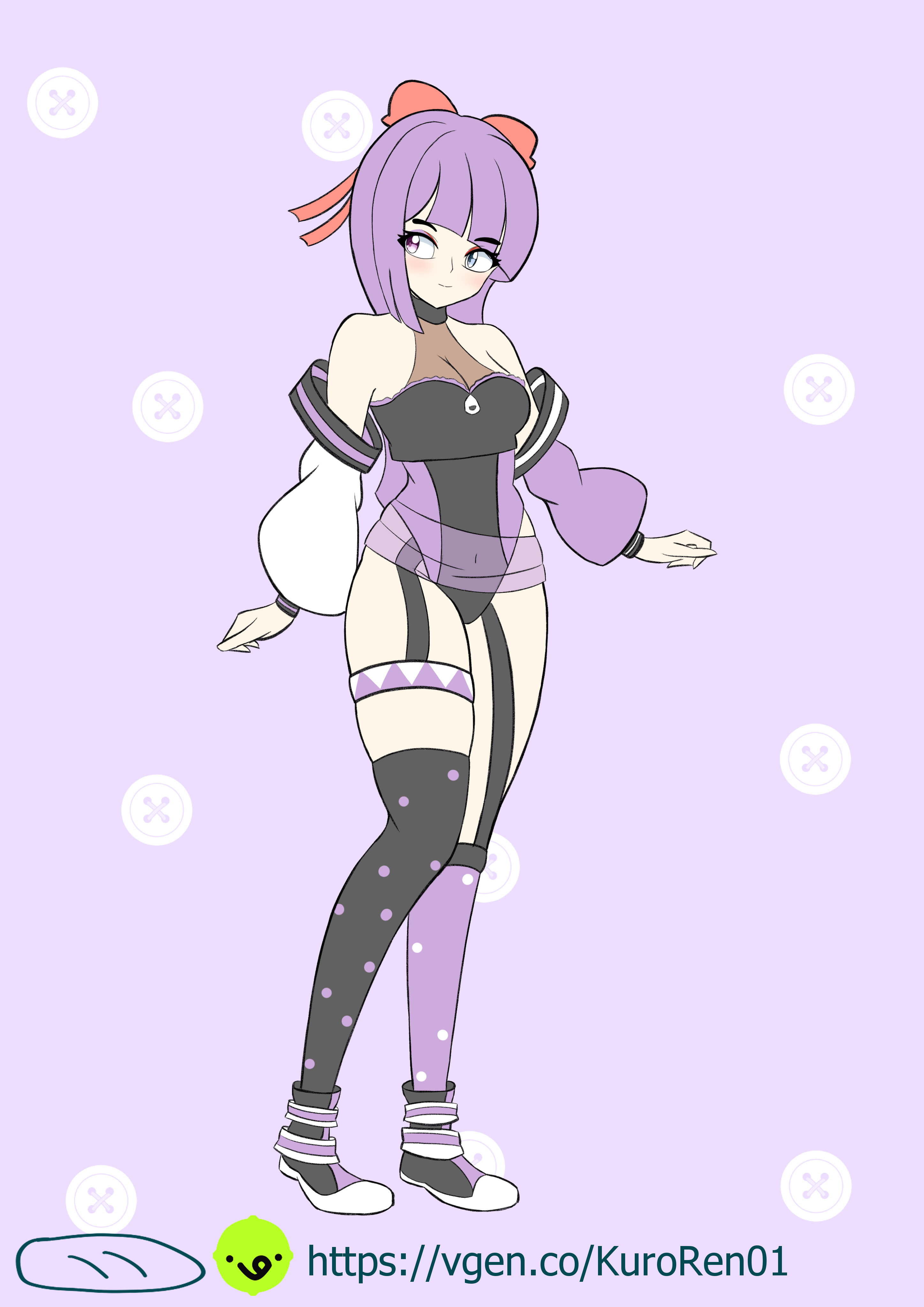 Adopt Cyberpunk-style girl shop item
