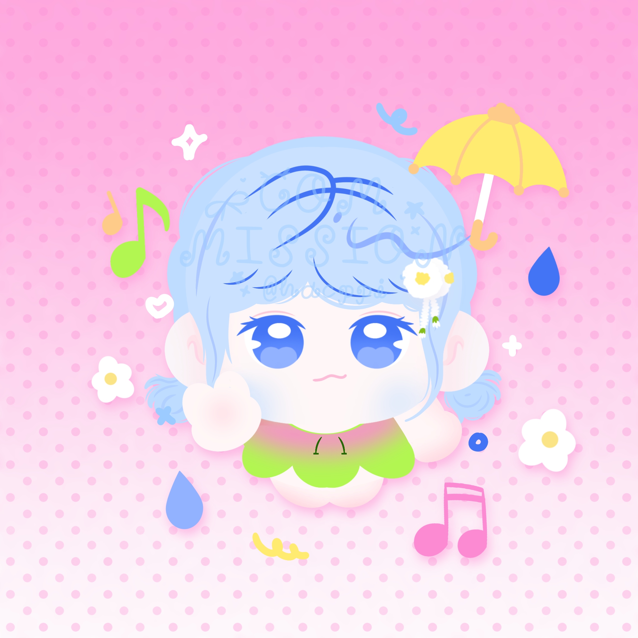 peace pop ych ꒰ sample ꒱ portfolio artwork