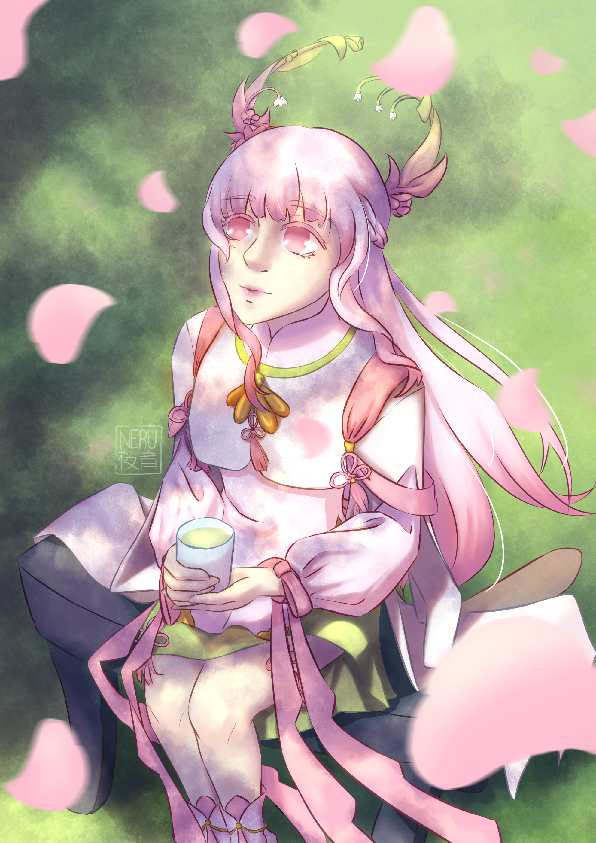 OC [Meilin - The Orchid Mantis] / Illustration portfolio artwork