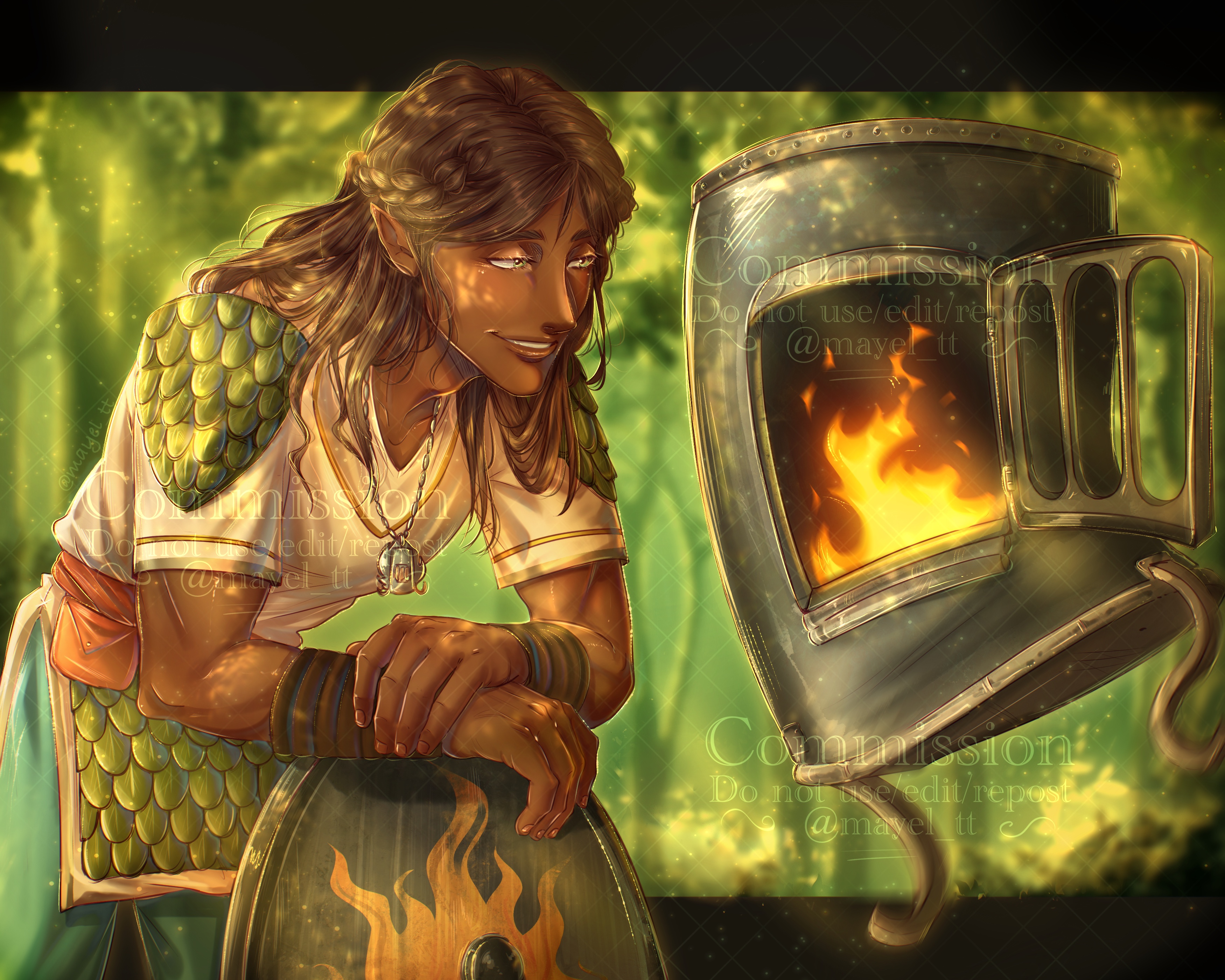 Half body vgen comm! portfolio artwork