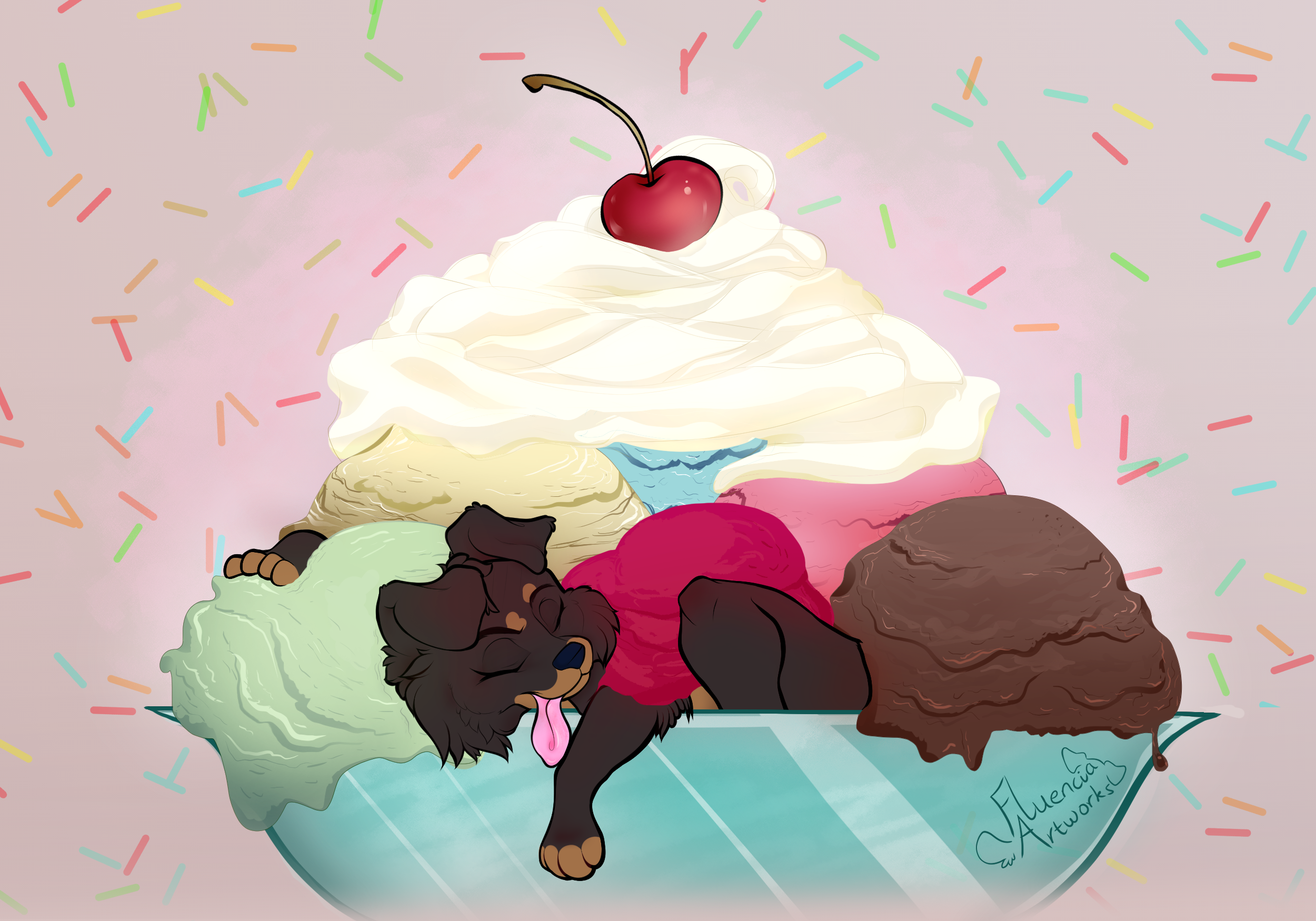 On hot days, have your ice cream and eat it later portfolio artwork
